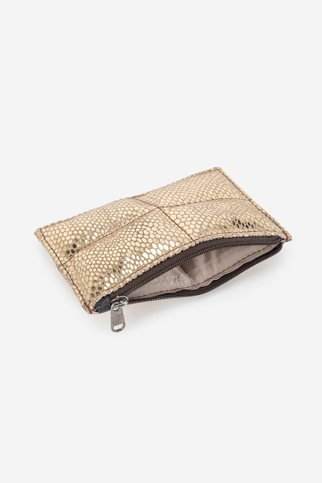 Abelardo Pochette Quilted Flat Gold ABELARDO DE MODA