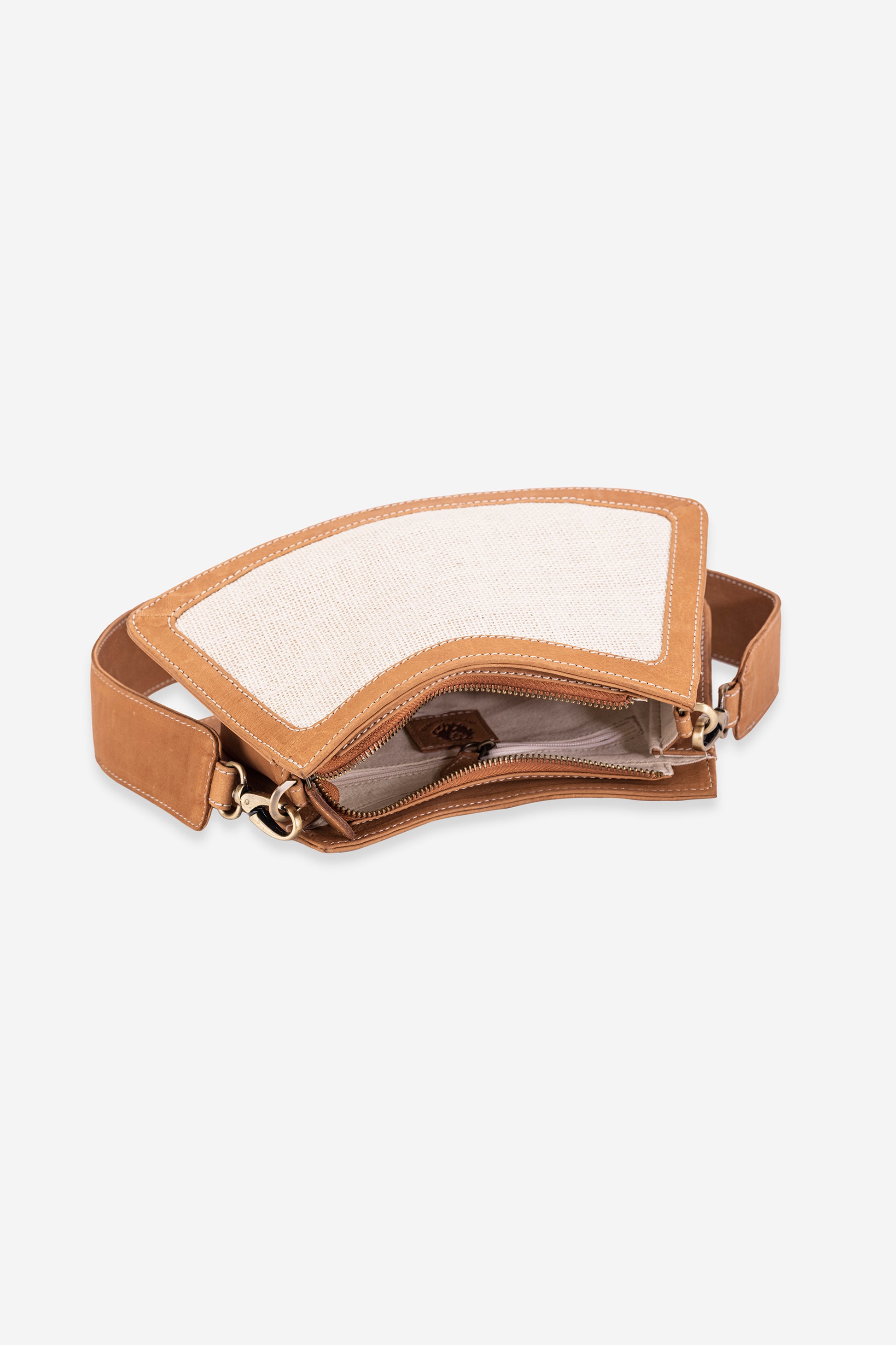 Abelardo Ella Tan-Ivory Shoulder Bag Abelardo de moda
