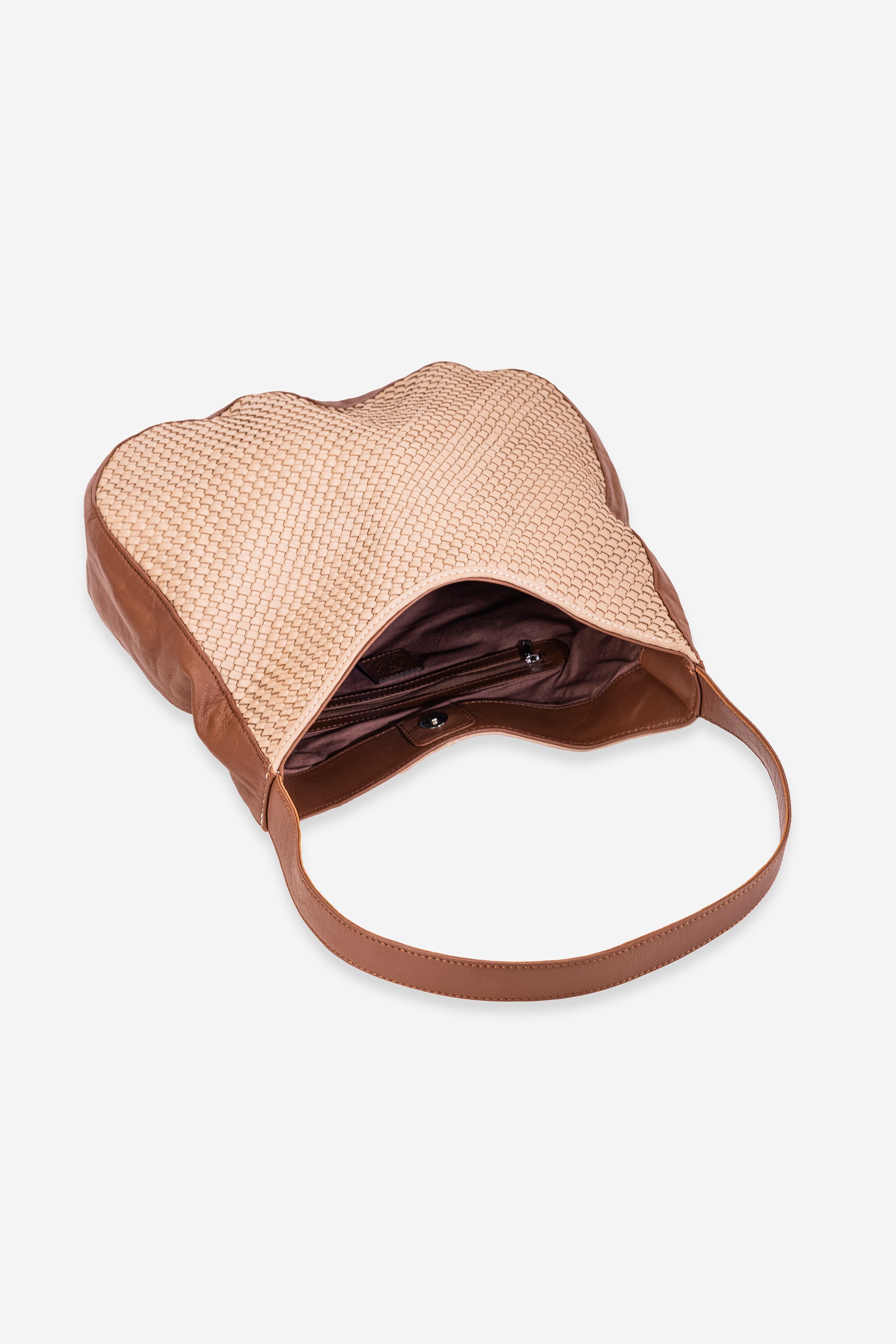 Abelardo Biyanka Beige/Tobacco Tote Bag Abelardo de moda