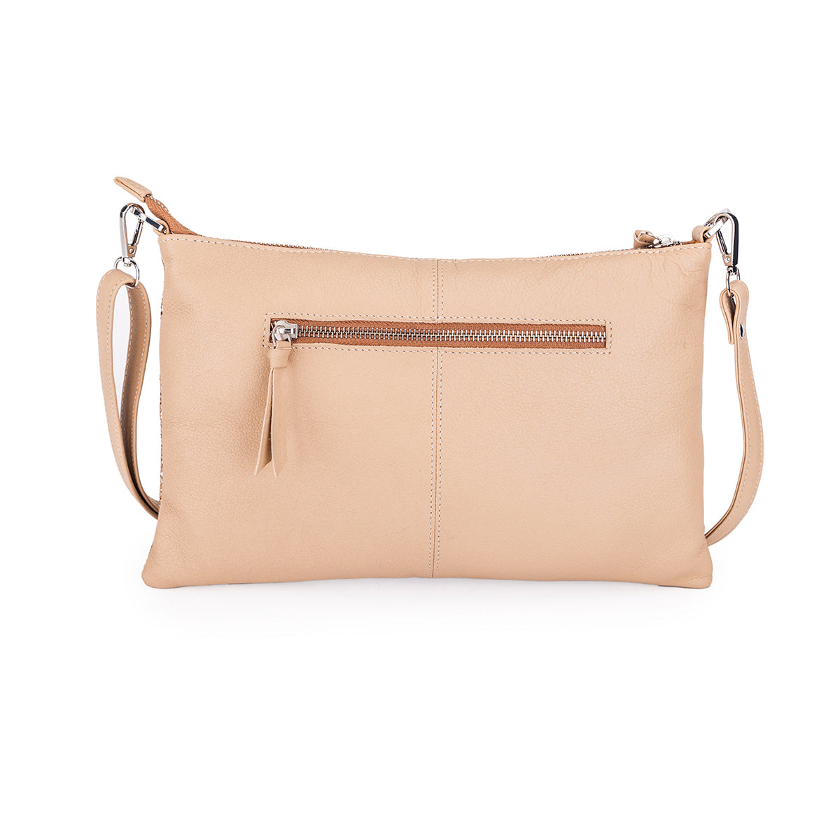 Abelardo Cinzel Beige Metallic Shoulder Bag ABELARDO DE MODA