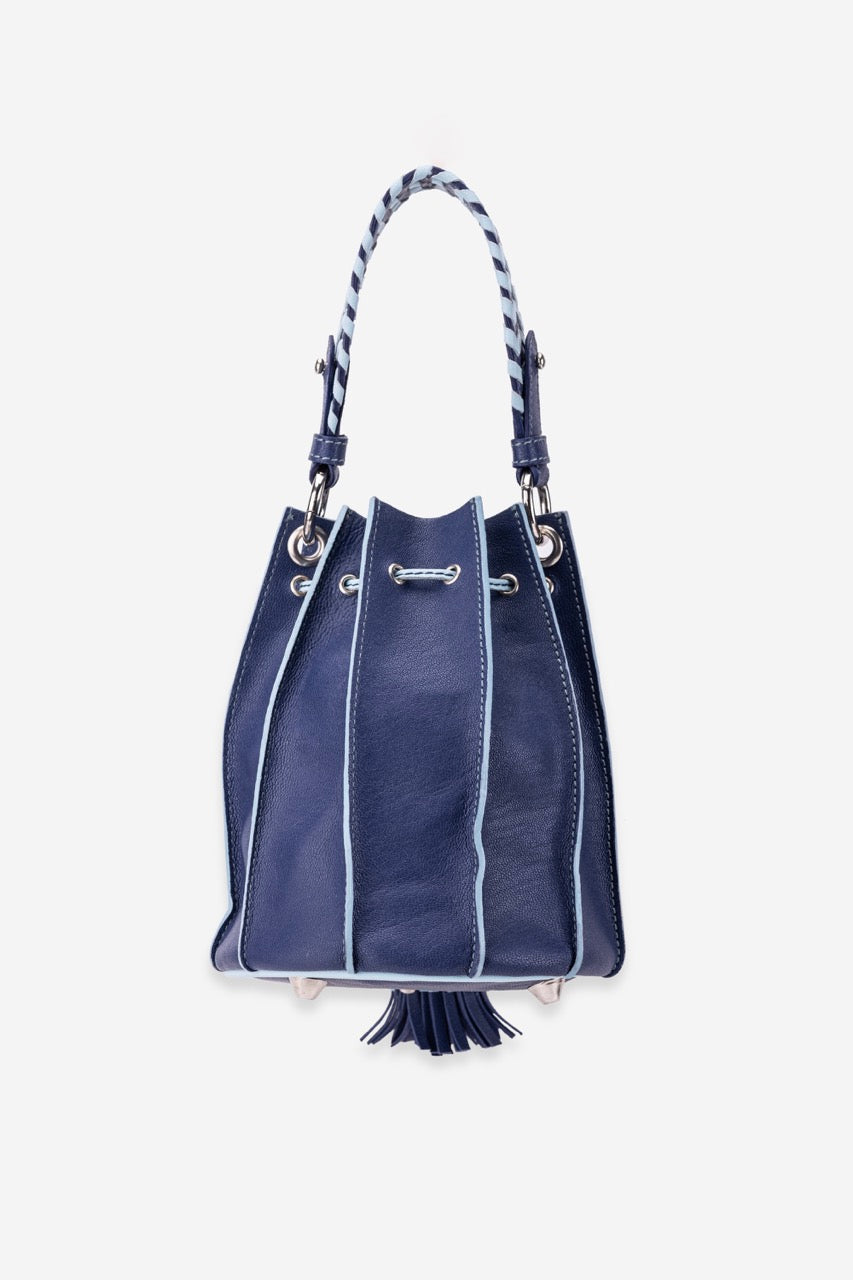 Abelardo Nova Dark Blue Bucket Bag Abelardo de moda