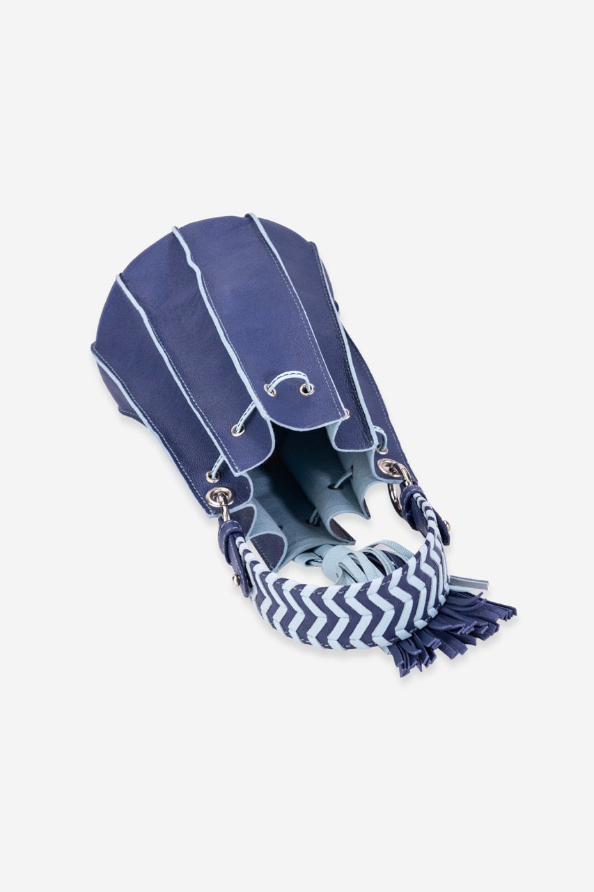 Abelardo Nova Dark Blue Bucket Bag Abelardo de moda