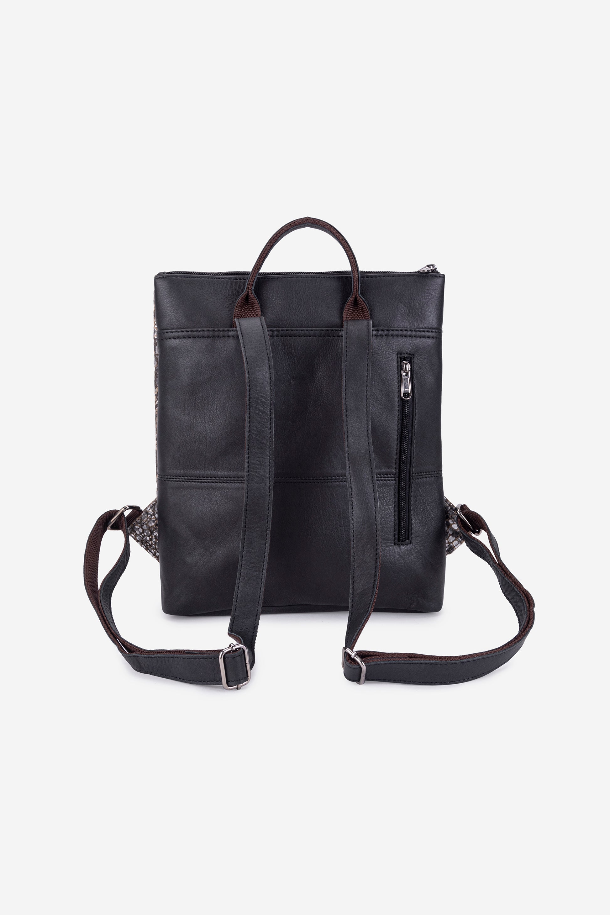 Abelardo De Moda Black Ithaca Leather Backpack Abelardo de moda