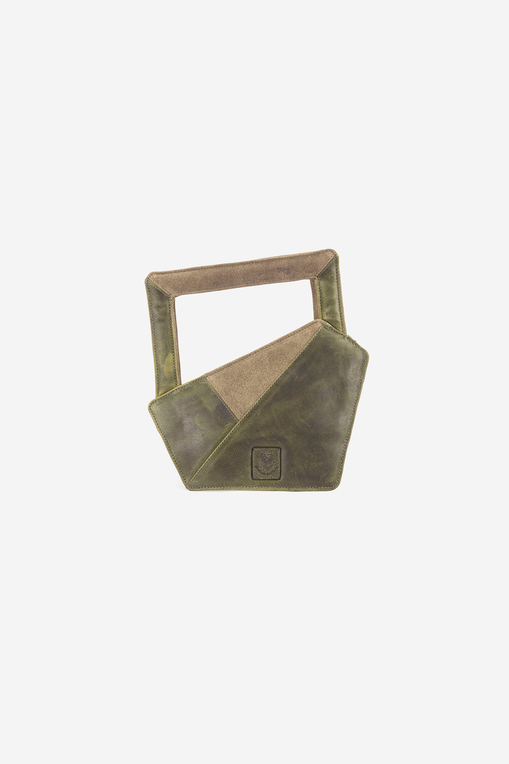 Abelardo Scarlet Olive Geometry Cut Hand Bag ABELARDO DE MODA