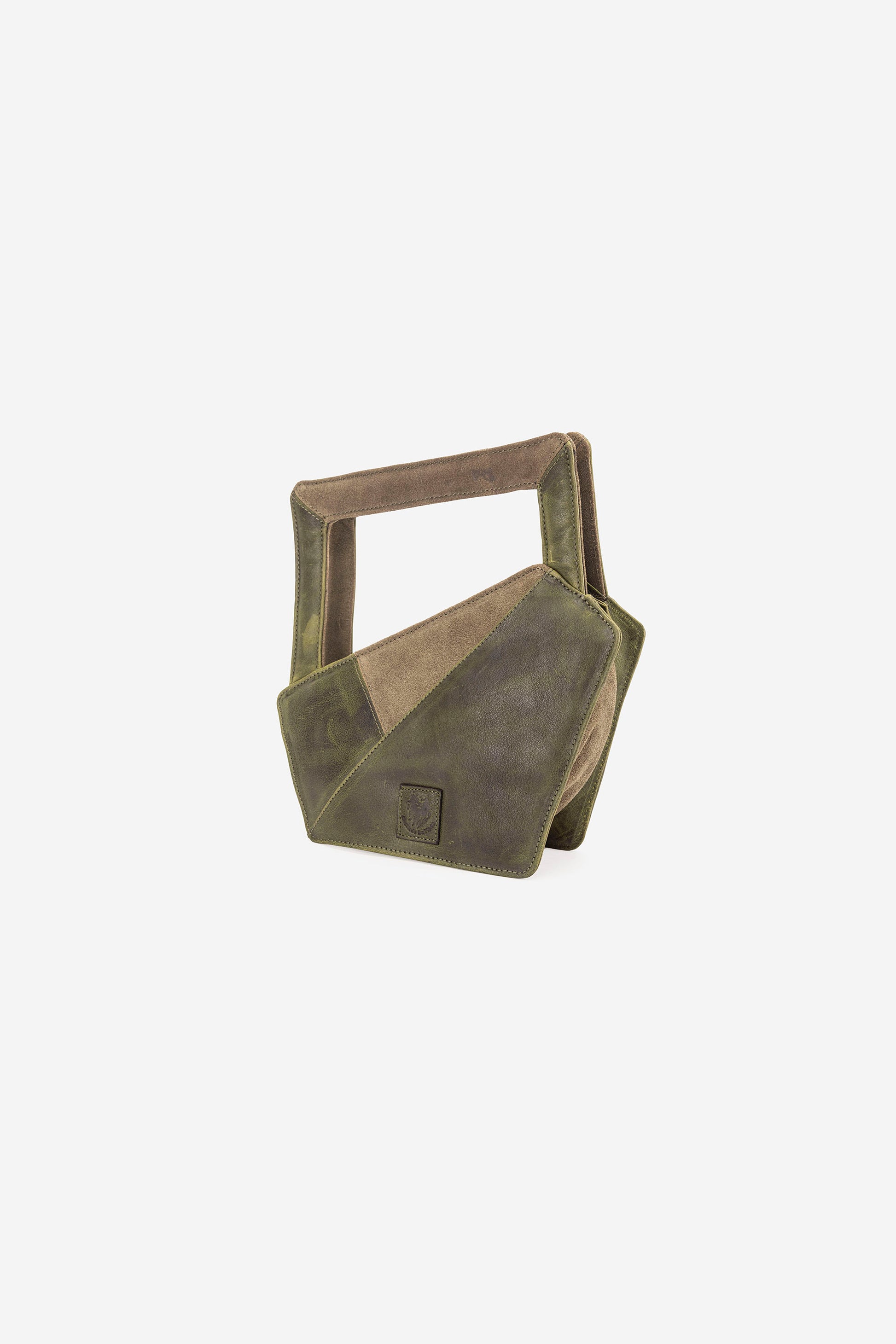 Abelardo Scarlet Olive Geometry Cut Hand Bag ABELARDO DE MODA