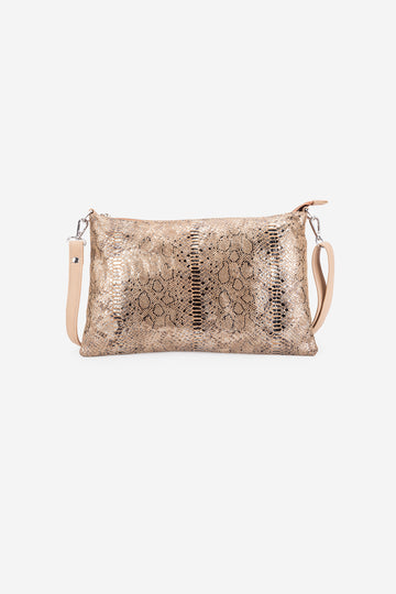Abelardo Sharon Snake Print Shoulder Bag ABELARDO DE MODA