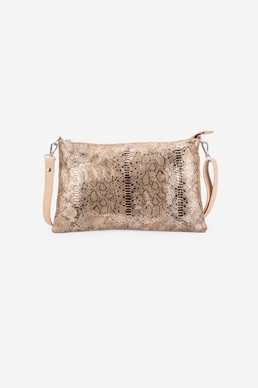 Abelardo Sharon Snake Print Shoulder Bag ABELARDO DE MODA