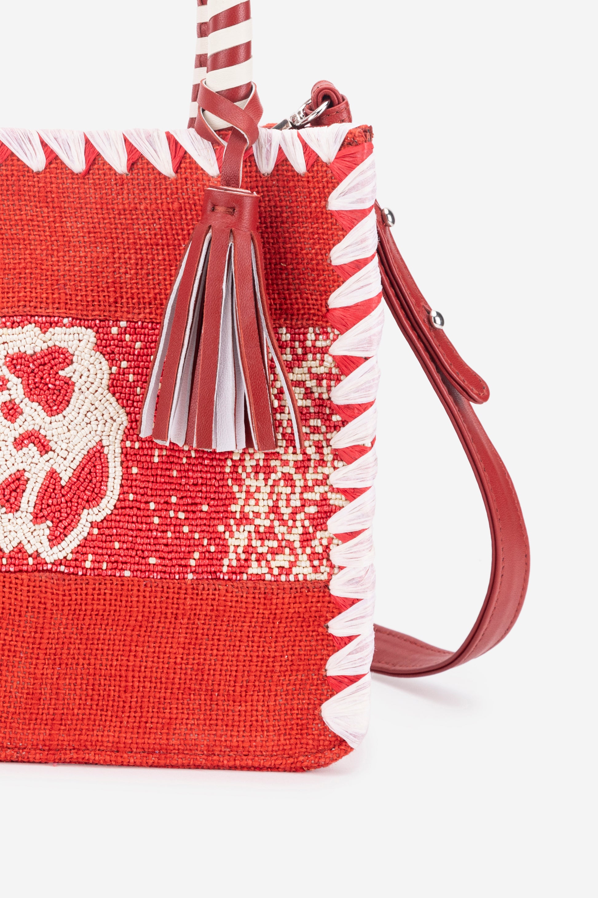 ECO-CONSCIOUS ARIES RED HAND BAG ABELARDO DE MODA