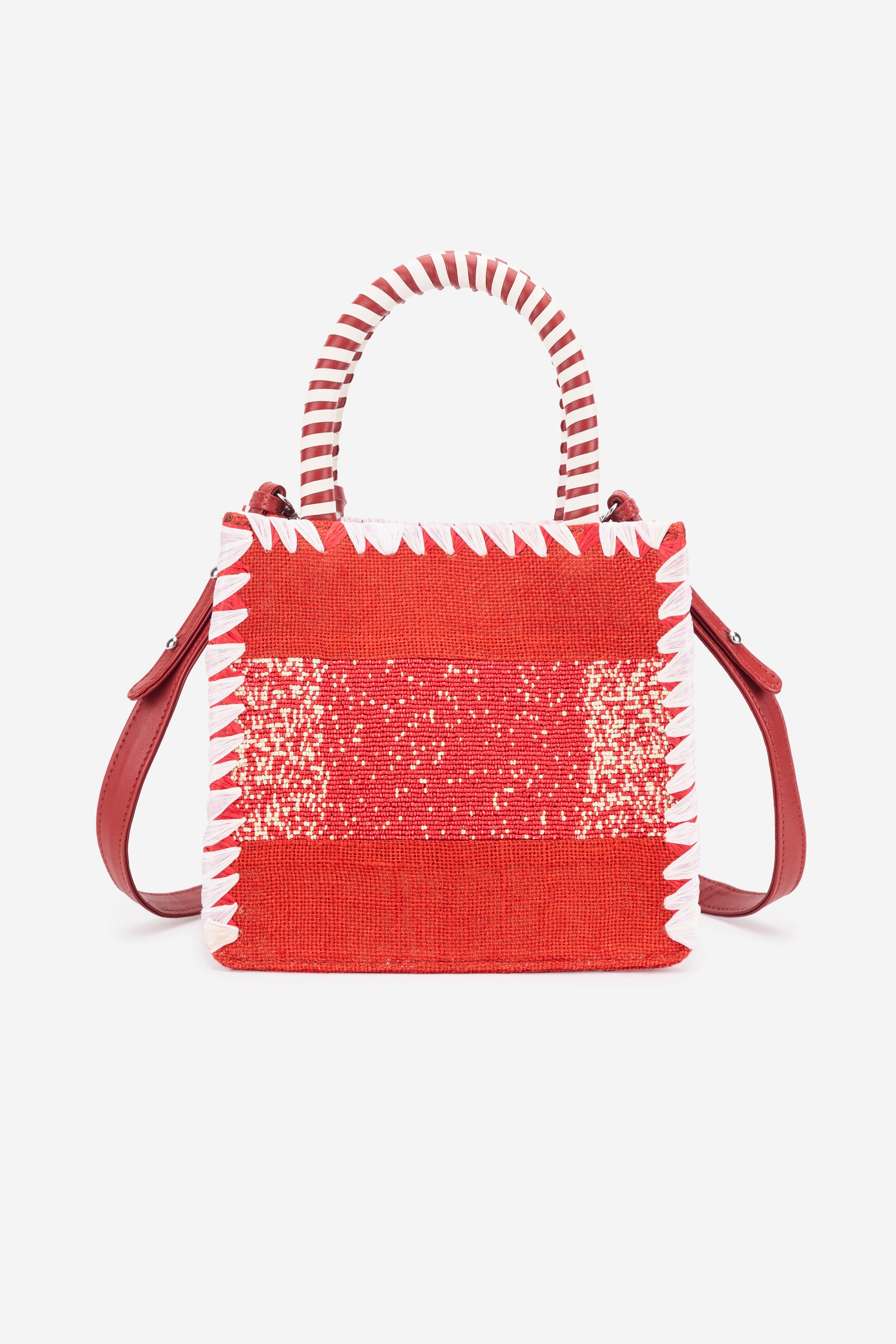 ECO-CONSCIOUS ARIES RED HAND BAG ABELARDO DE MODA