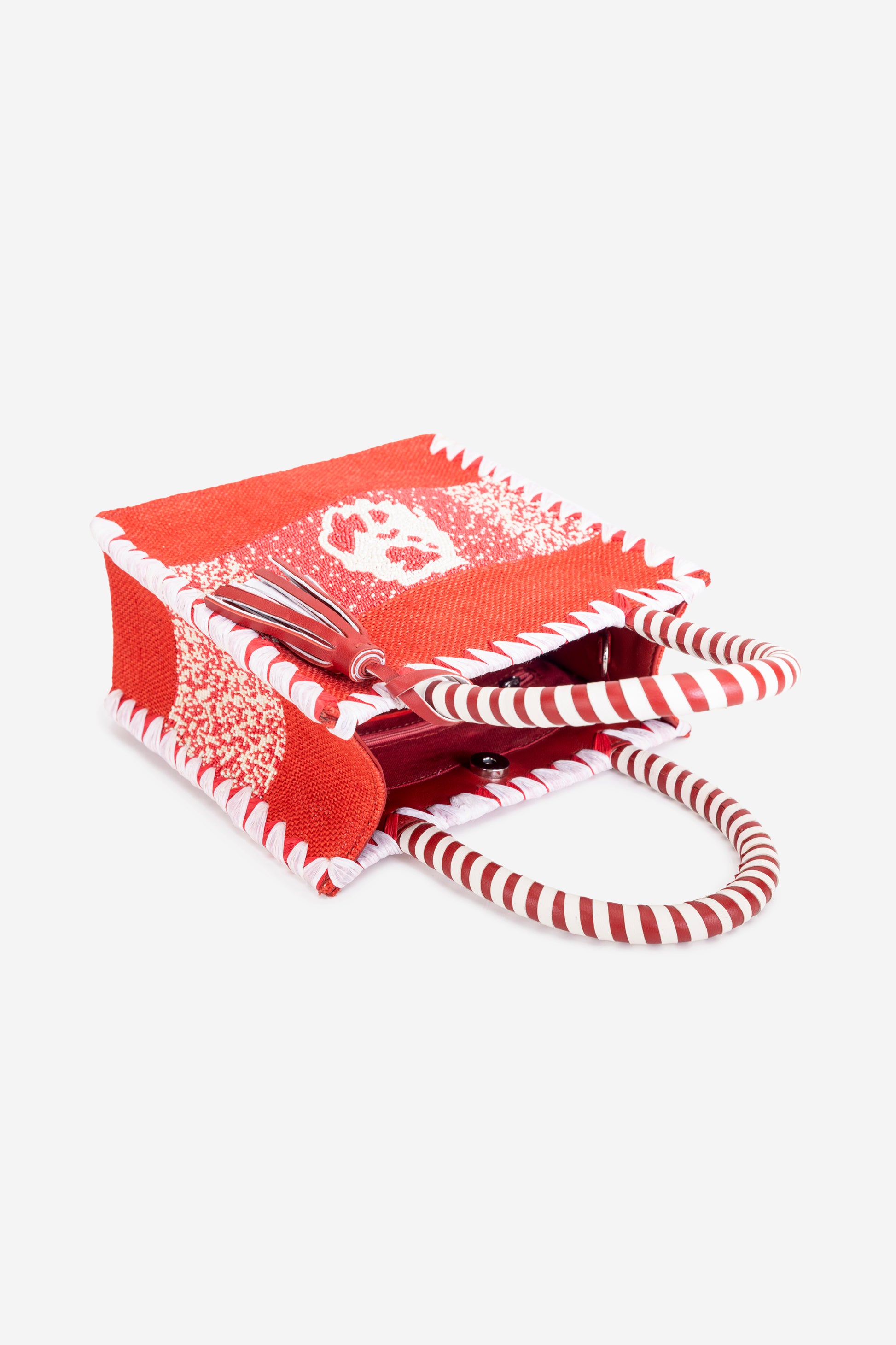 ECO-CONSCIOUS ARIES RED HAND BAG ABELARDO DE MODA