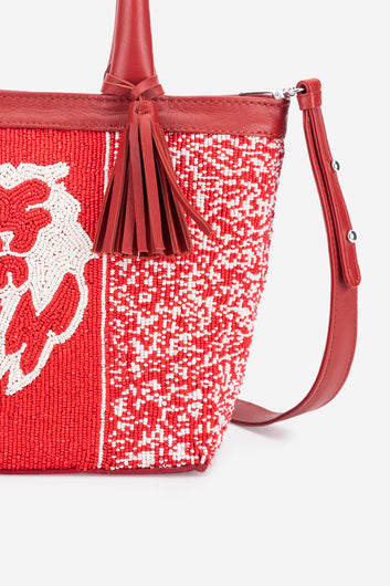 ECO-CONSCIOUS HELEN RED HANDBAG ABELARDO DE MODA