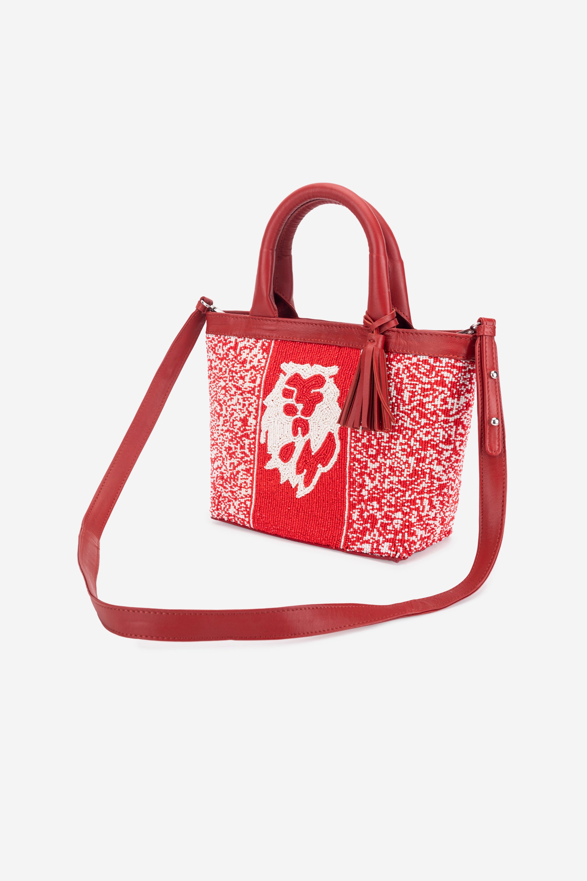 ECO-CONSCIOUS HELEN RED HANDBAG ABELARDO DE MODA
