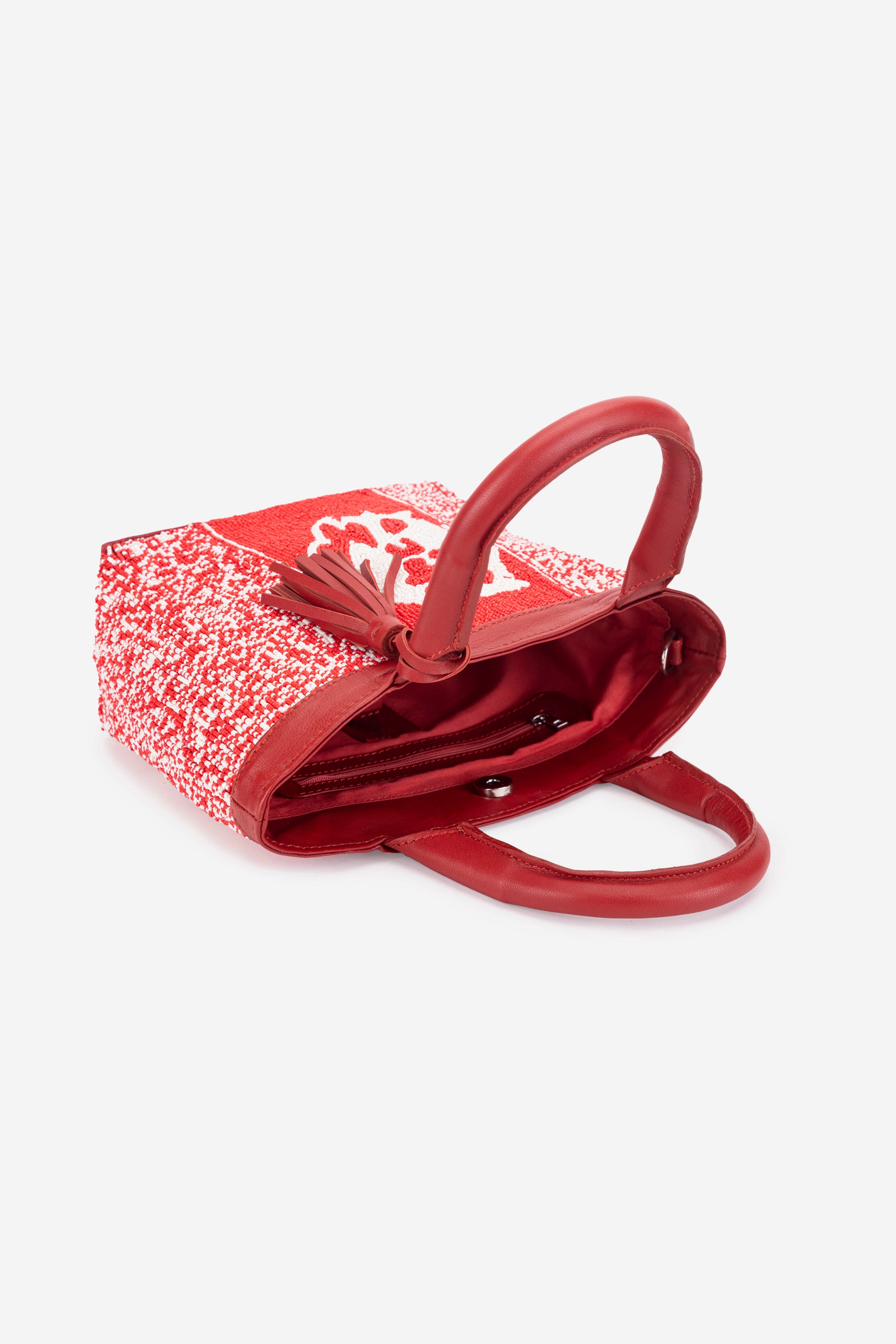 ECO-CONSCIOUS HELEN RED HANDBAG ABELARDO DE MODA
