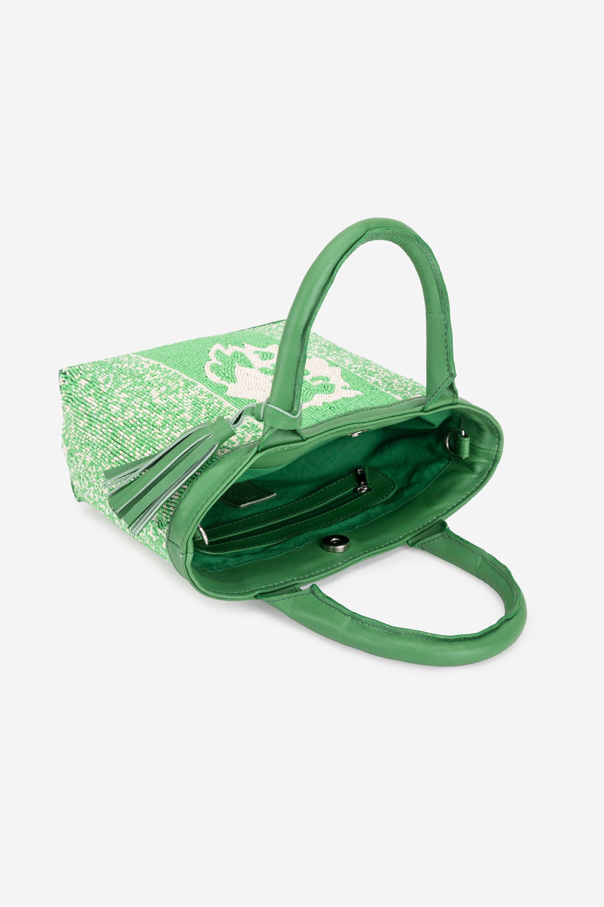 ECO-CONSCIOUS HELEN GREEN HANDBAG ABELARDO DE MODA