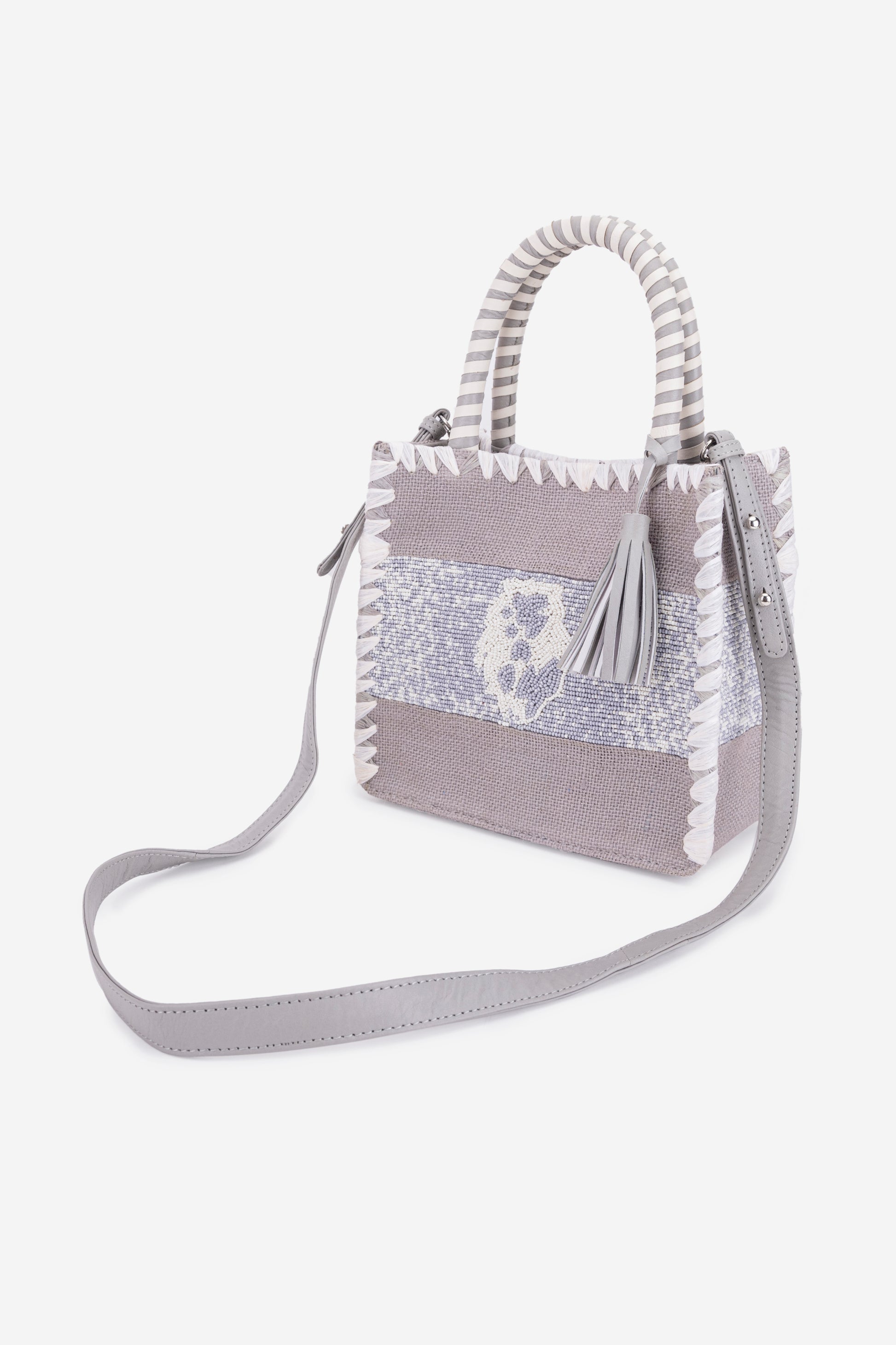ECO-CONSCIOUS ARIES GRAY HANDBAG ABELARDO DE MODA