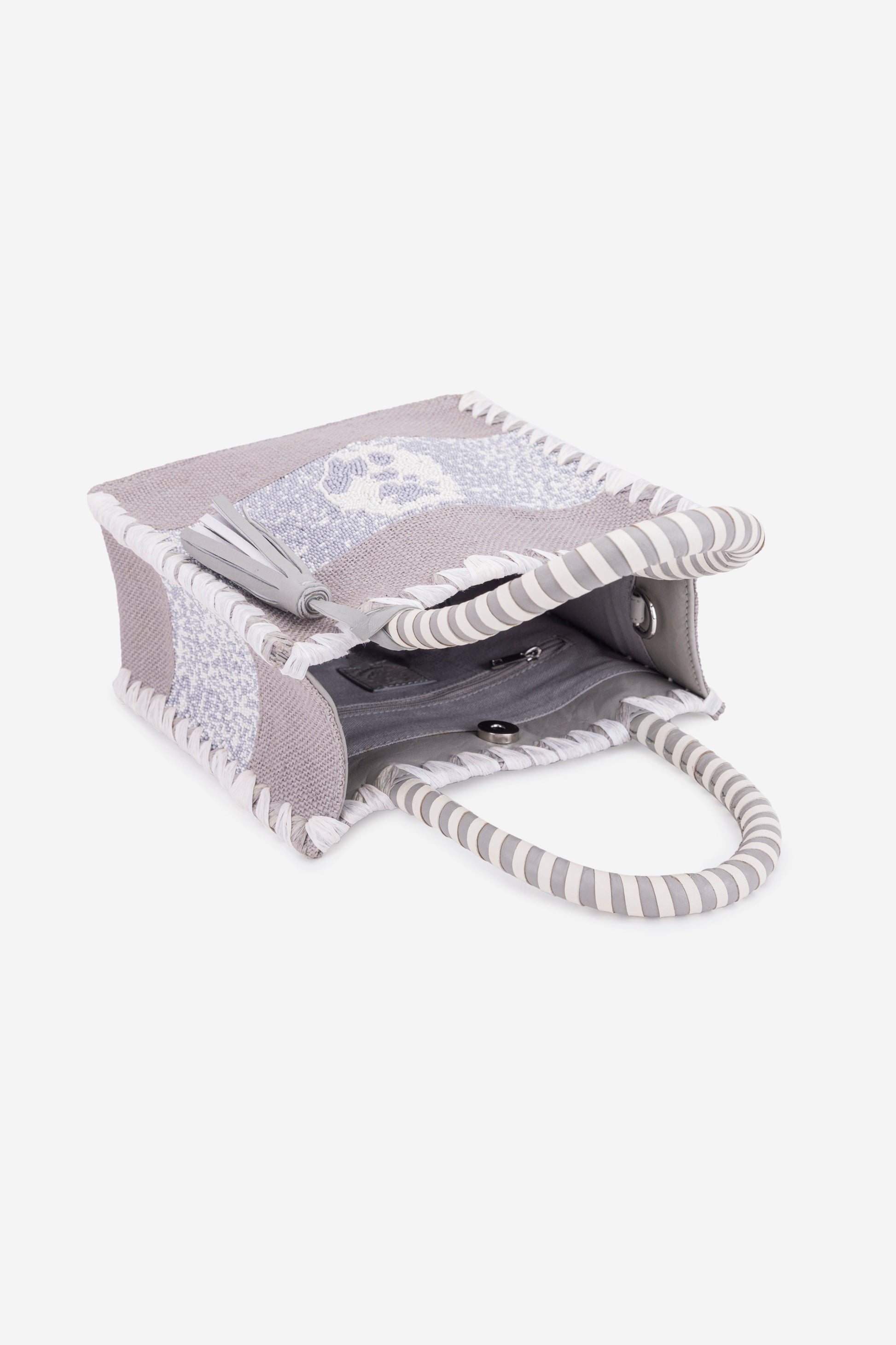 ECO-CONSCIOUS ARIES GRAY HANDBAG ABELARDO DE MODA