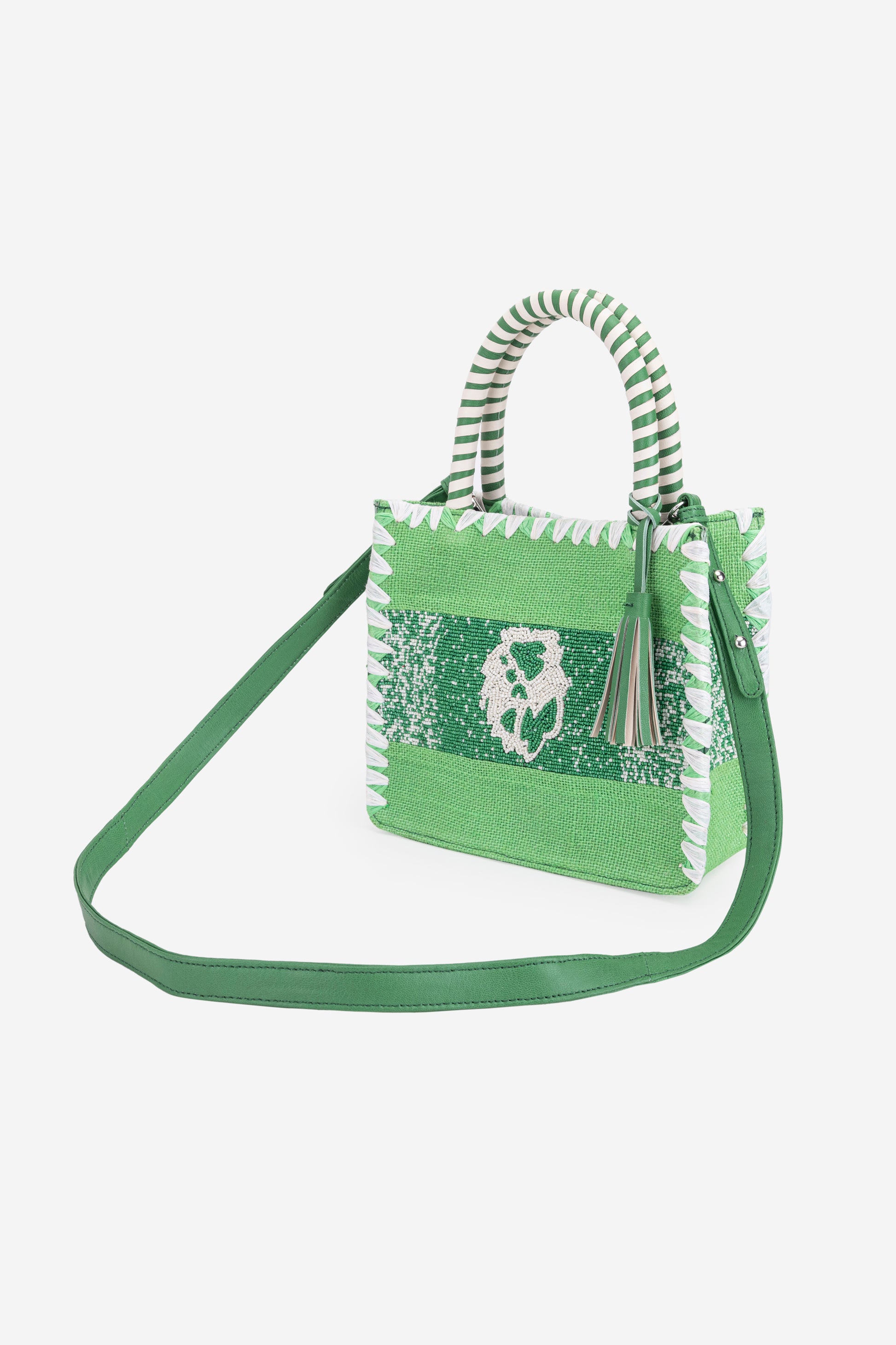 ECO-CONSCIOUS ARIES GREEN HANDBAG ABELARDO DE MODA
