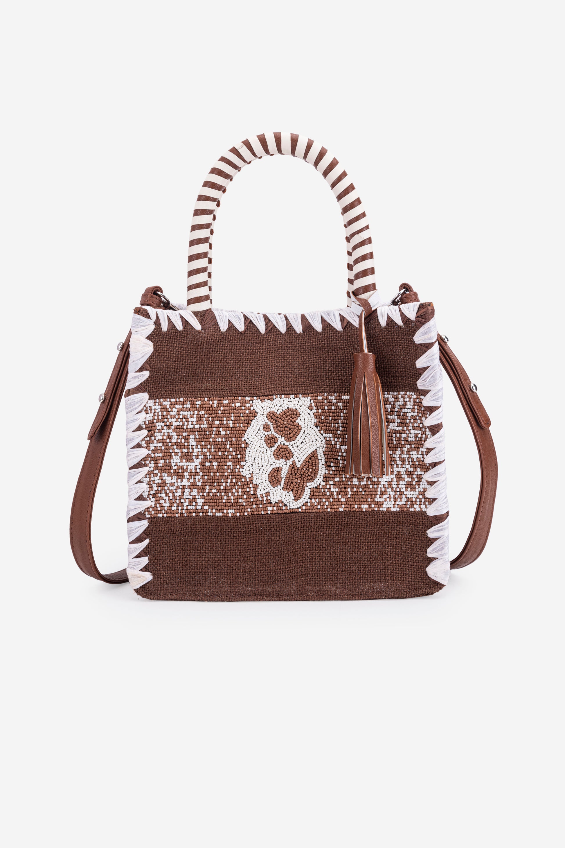 ECO-CONSCIOUS ARIES BROWN HANDBAG ABELARDO DE MODA