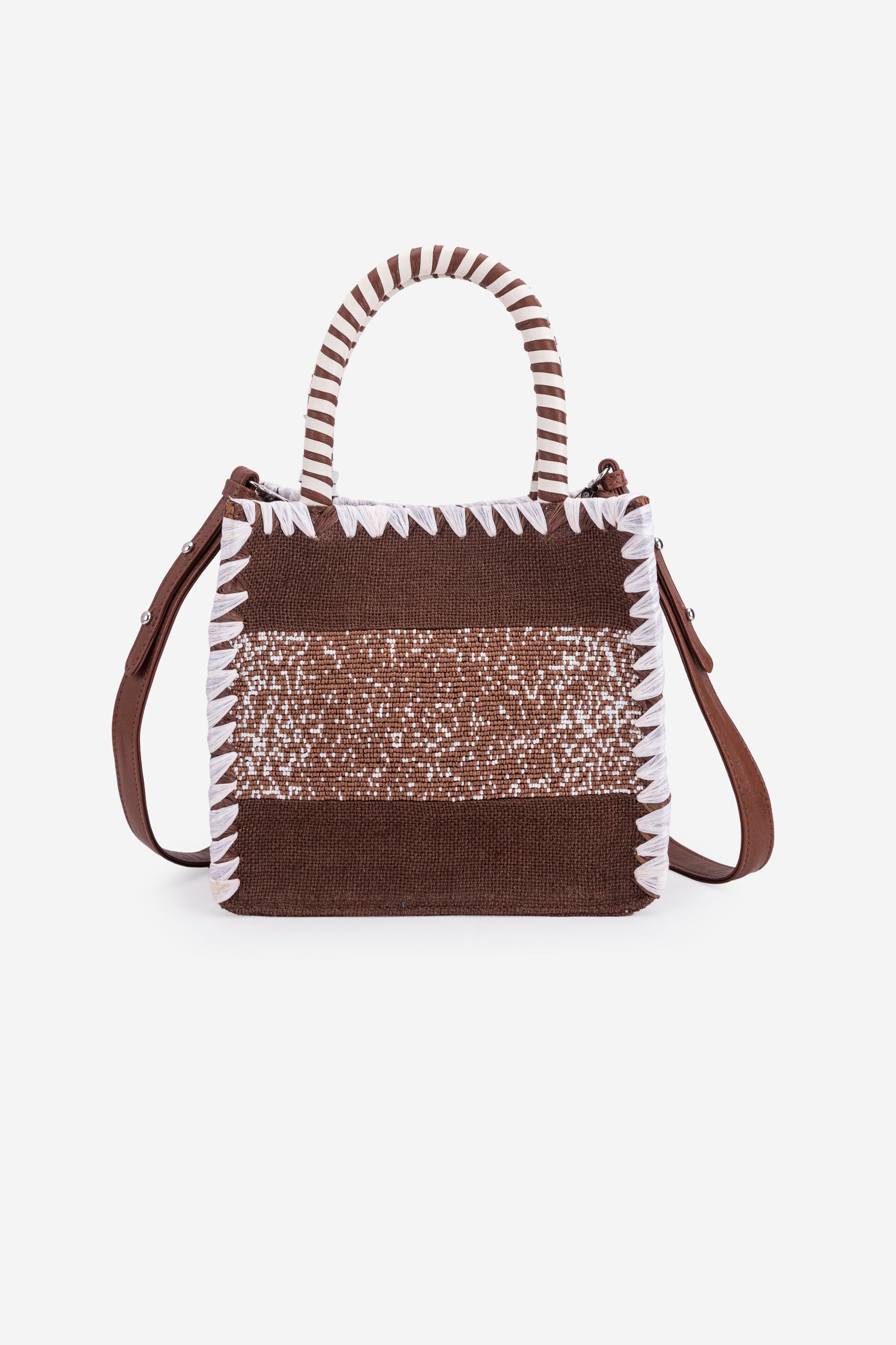 ECO-CONSCIOUS ARIES BROWN HANDBAG ABELARDO DE MODA