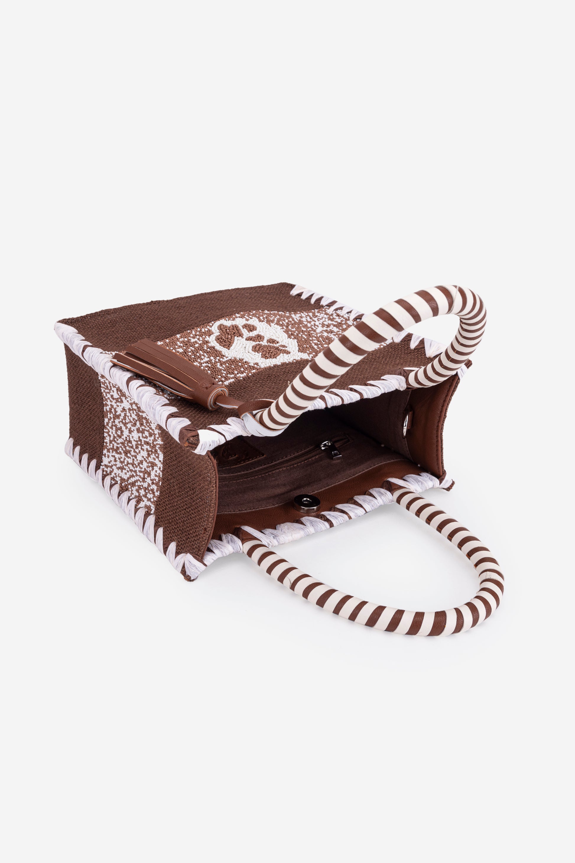 ECO-CONSCIOUS ARIES BROWN HANDBAG ABELARDO DE MODA