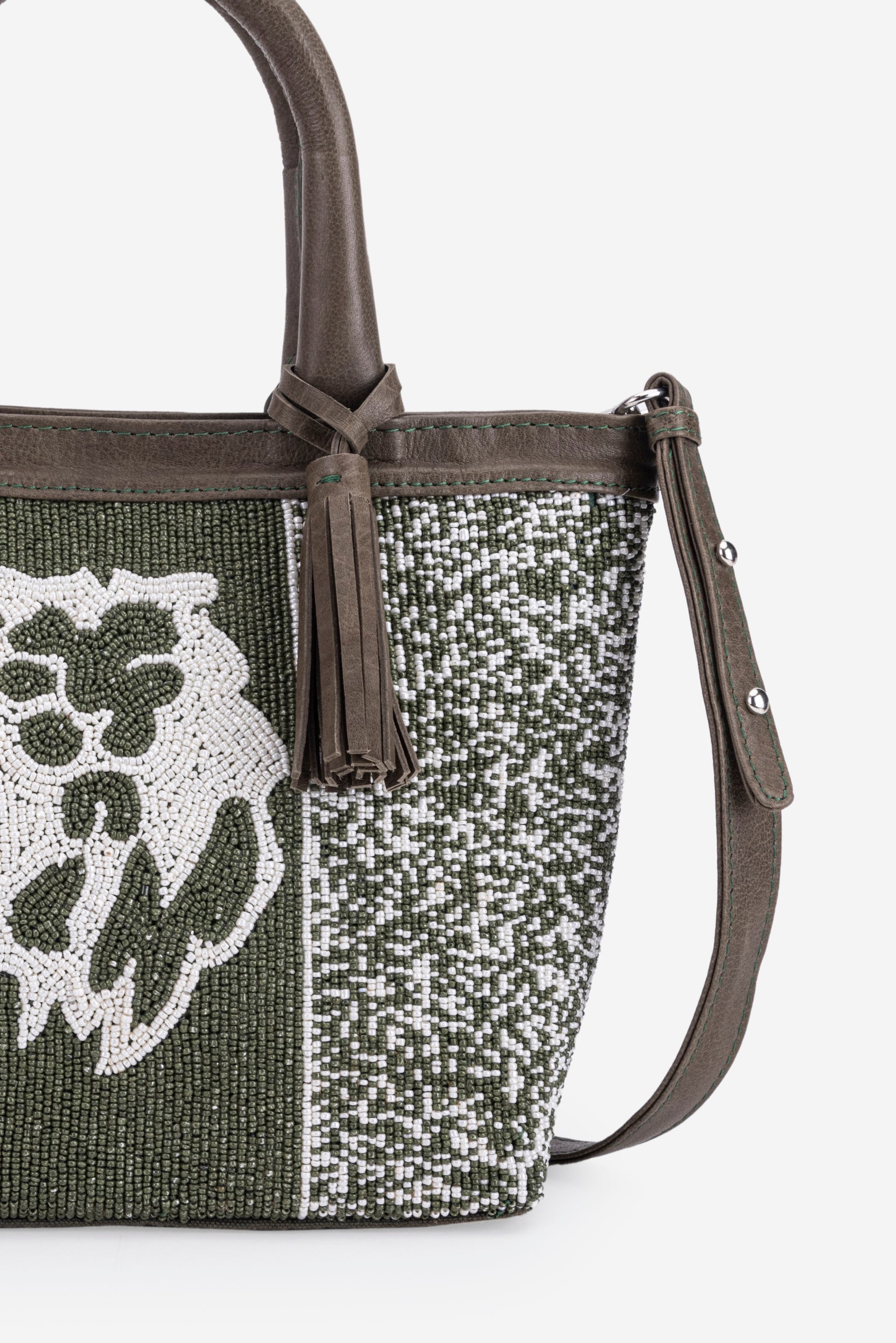 ECO-CONSCIOUS HELEN DARK OLIVE HANDBAG ABELARDO DE MODA
