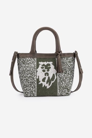 ECO-CONSCIOUS HELEN DARK OLIVE HANDBAG ABELARDO DE MODA
