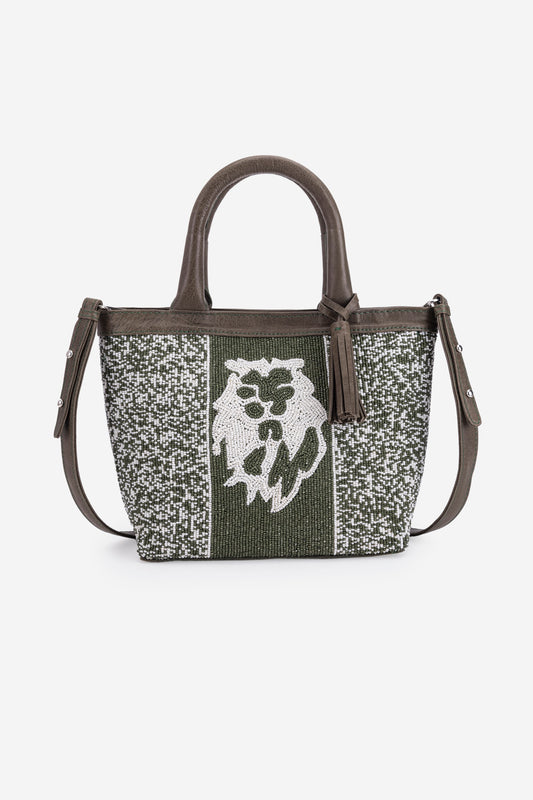 ECO-CONSCIOUS HELEN DARK OLIVE HANDBAG ABELARDO DE MODA
