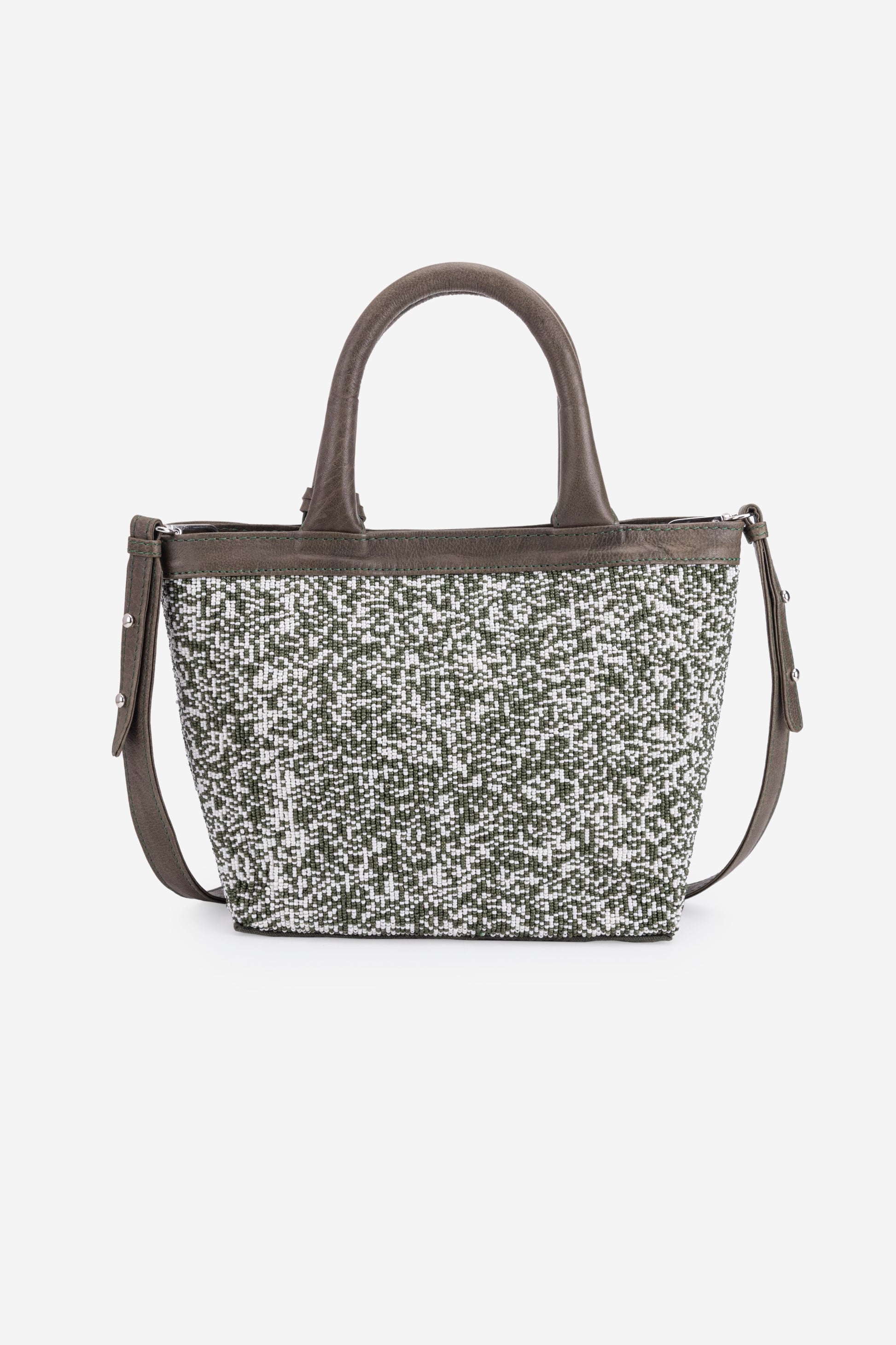 ECO-CONSCIOUS HELEN DARK OLIVE HANDBAG ABELARDO DE MODA