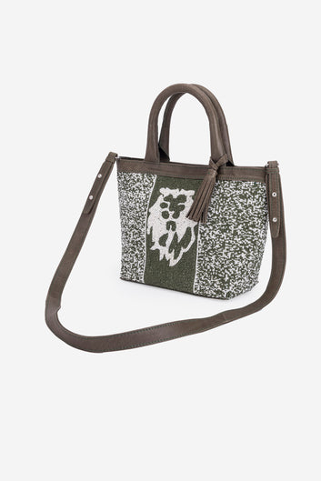 ECO-CONSCIOUS HELEN DARK OLIVE HANDBAG ABELARDO DE MODA
