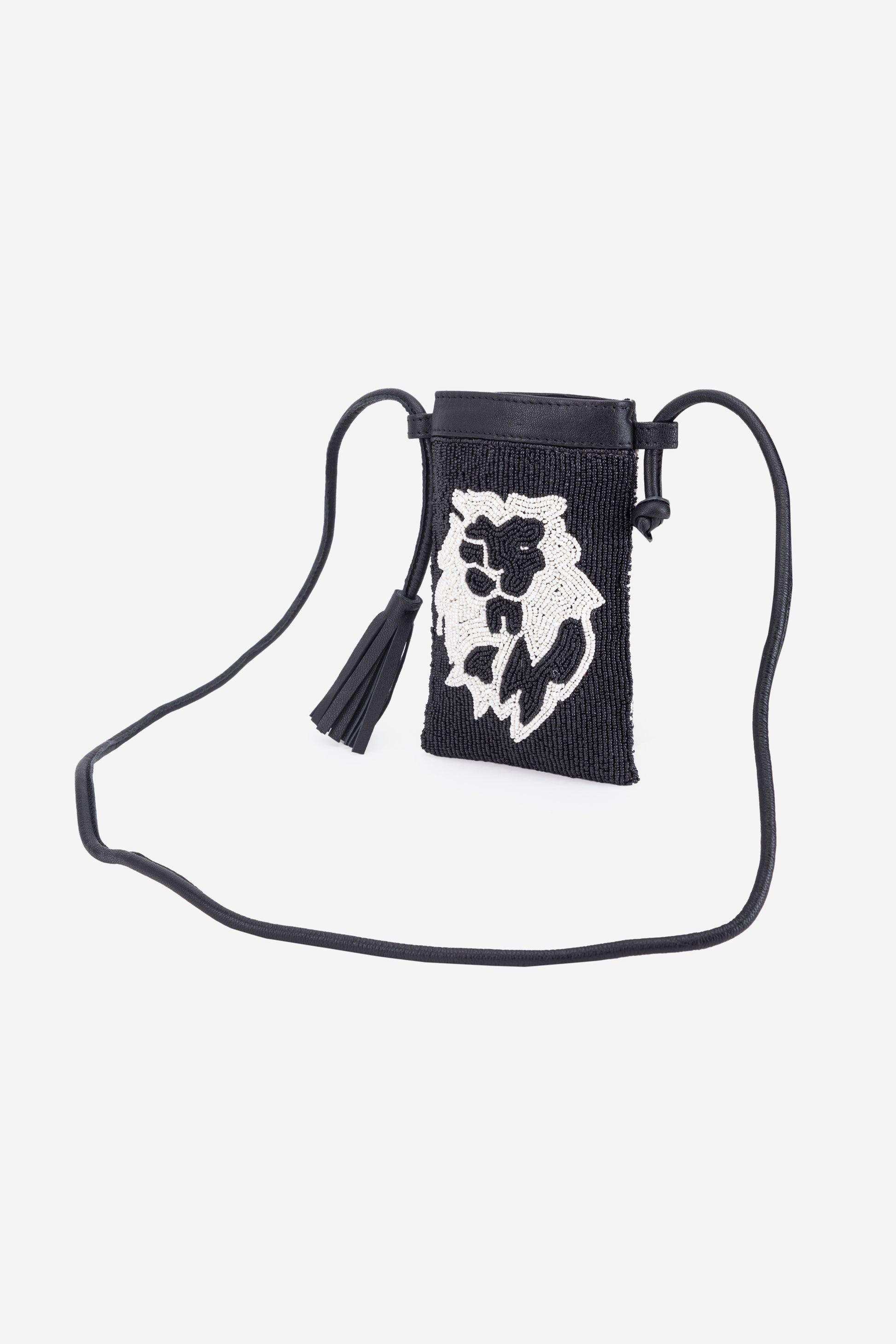 ECO-CONSCIOUS ELISA BLACK/WHITE SLIND BAG ABELARDO DE MODA
