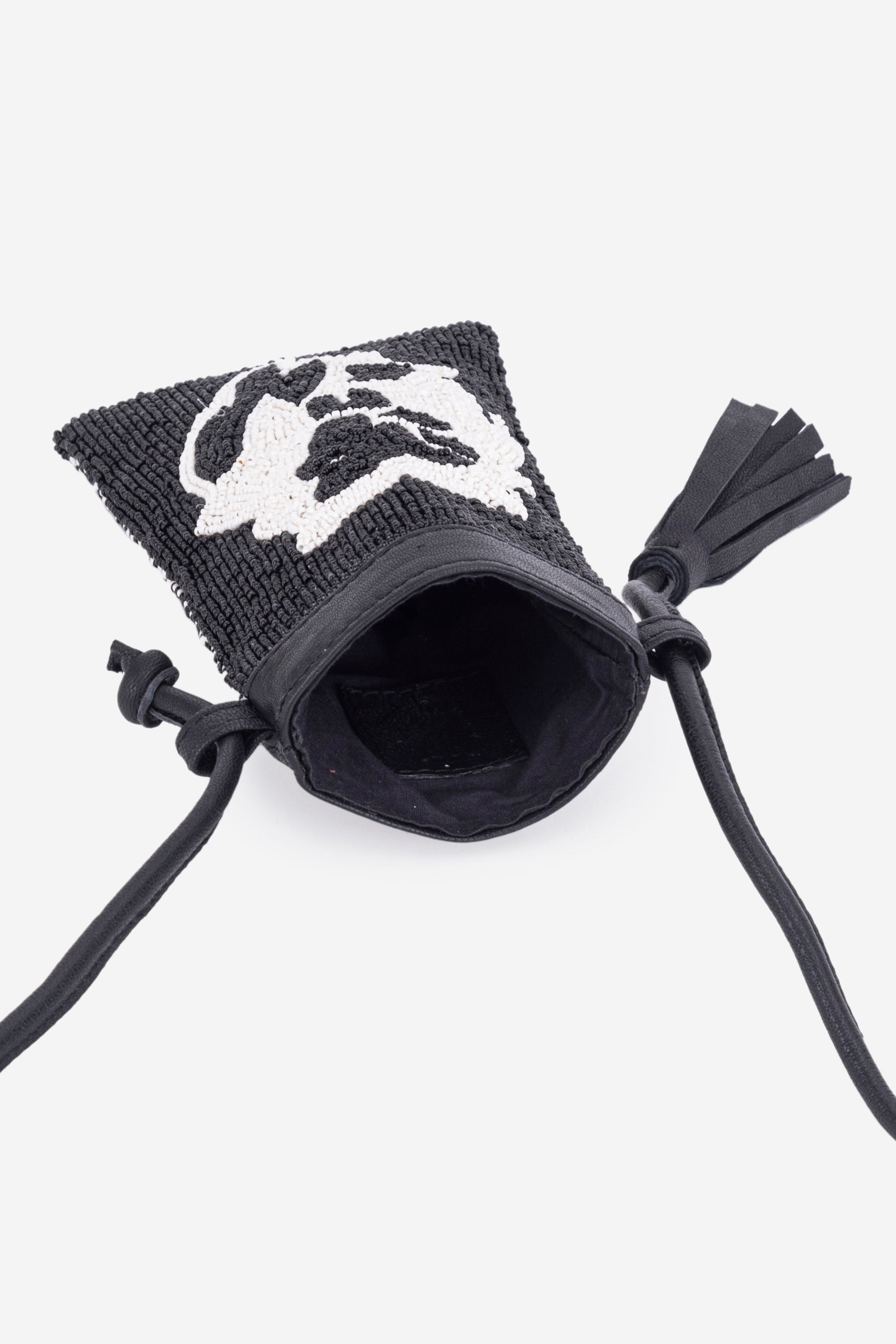 ECO-CONSCIOUS ELISA BLACK/WHITE SLIND BAG ABELARDO DE MODA