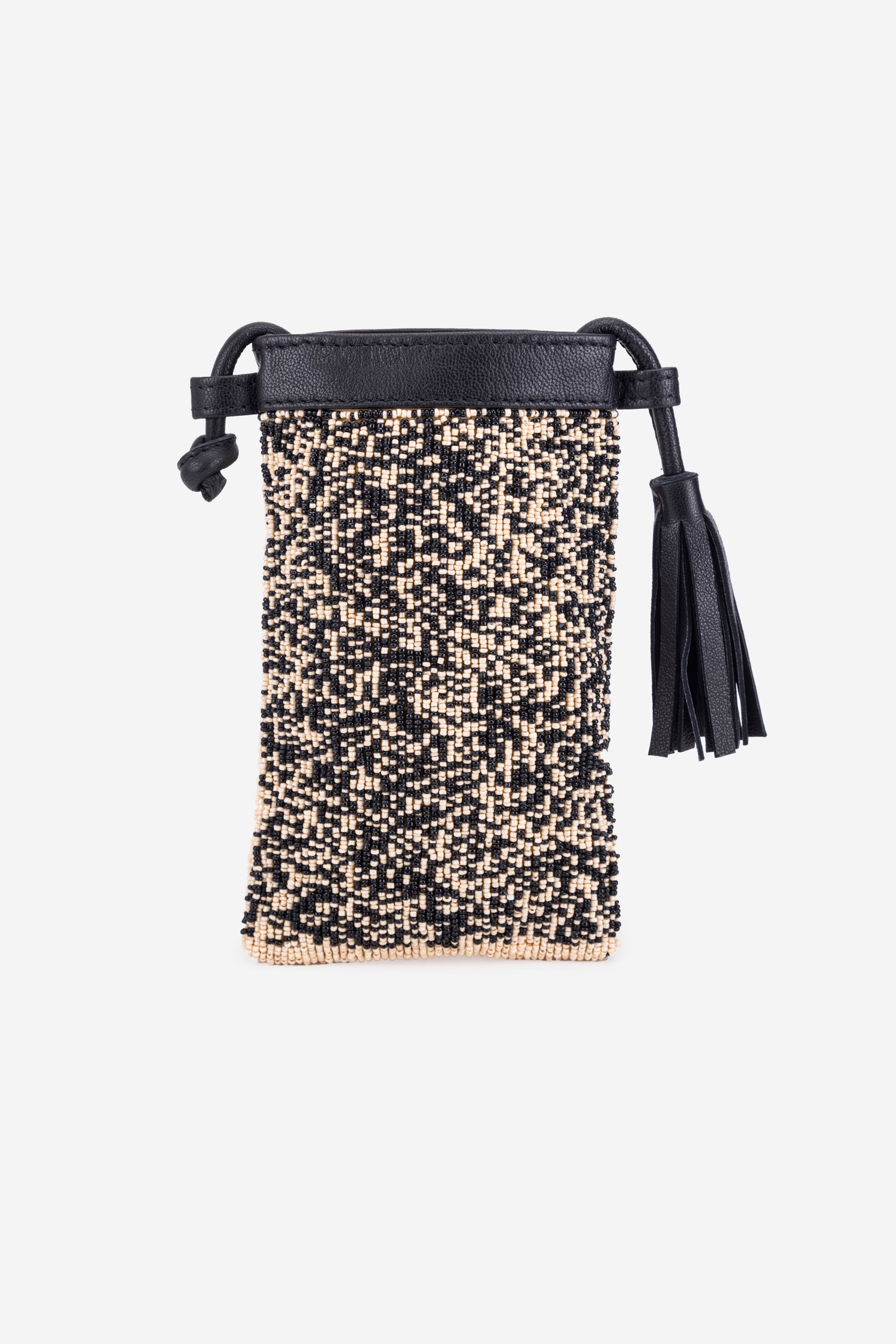 ECO-CONSCIOUS ELISA BLACK/CREAM SLING BAG ABELARDO DE MODA