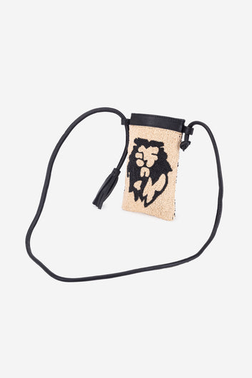 ECO-CONSCIOUS ELISA BLACK/CREAM SLING BAG ABELARDO DE MODA