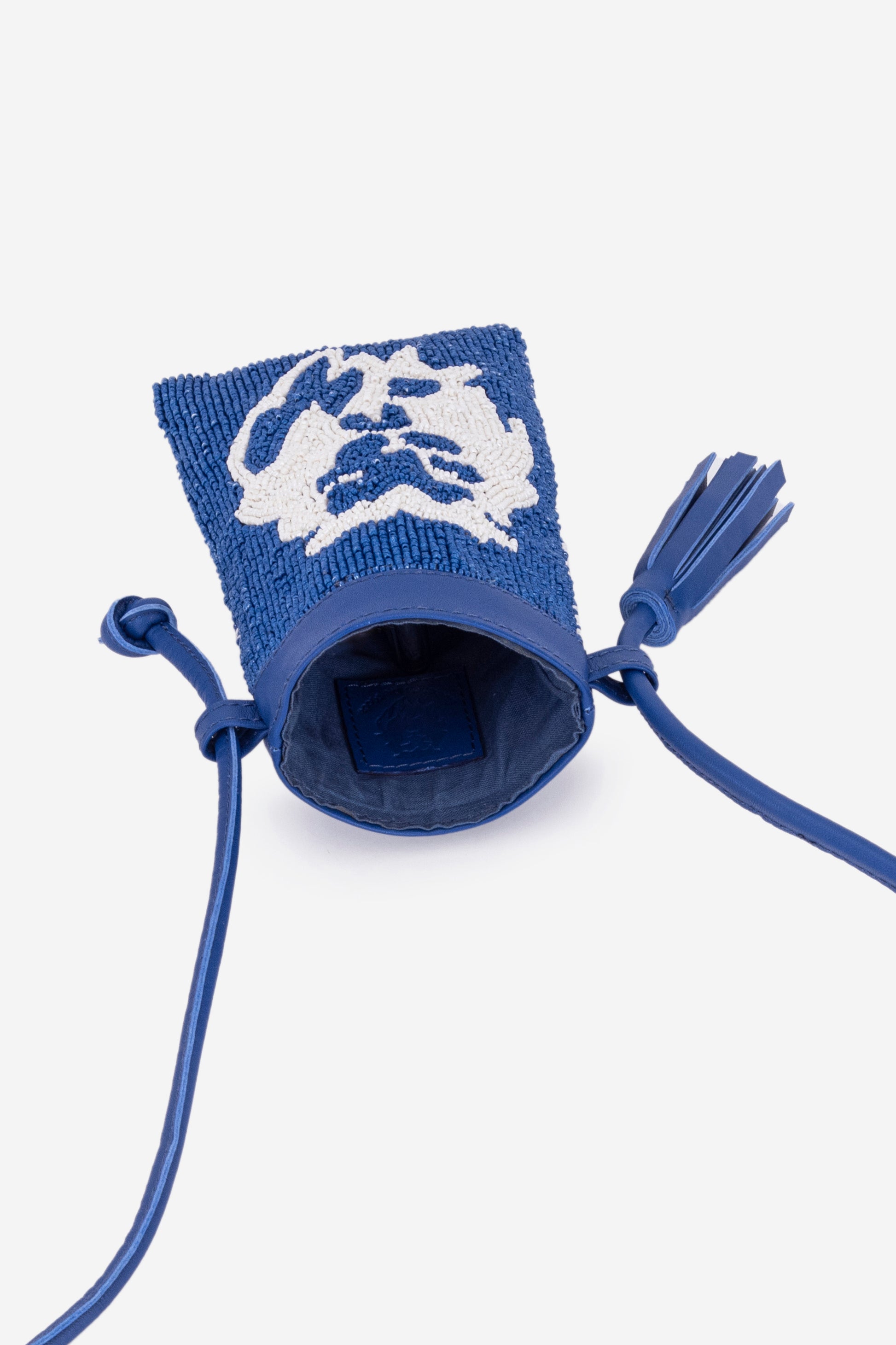 ECO-CONSCIOUS ELISA BLUE/WHITE SLING BAG ABELARDO DE MODA