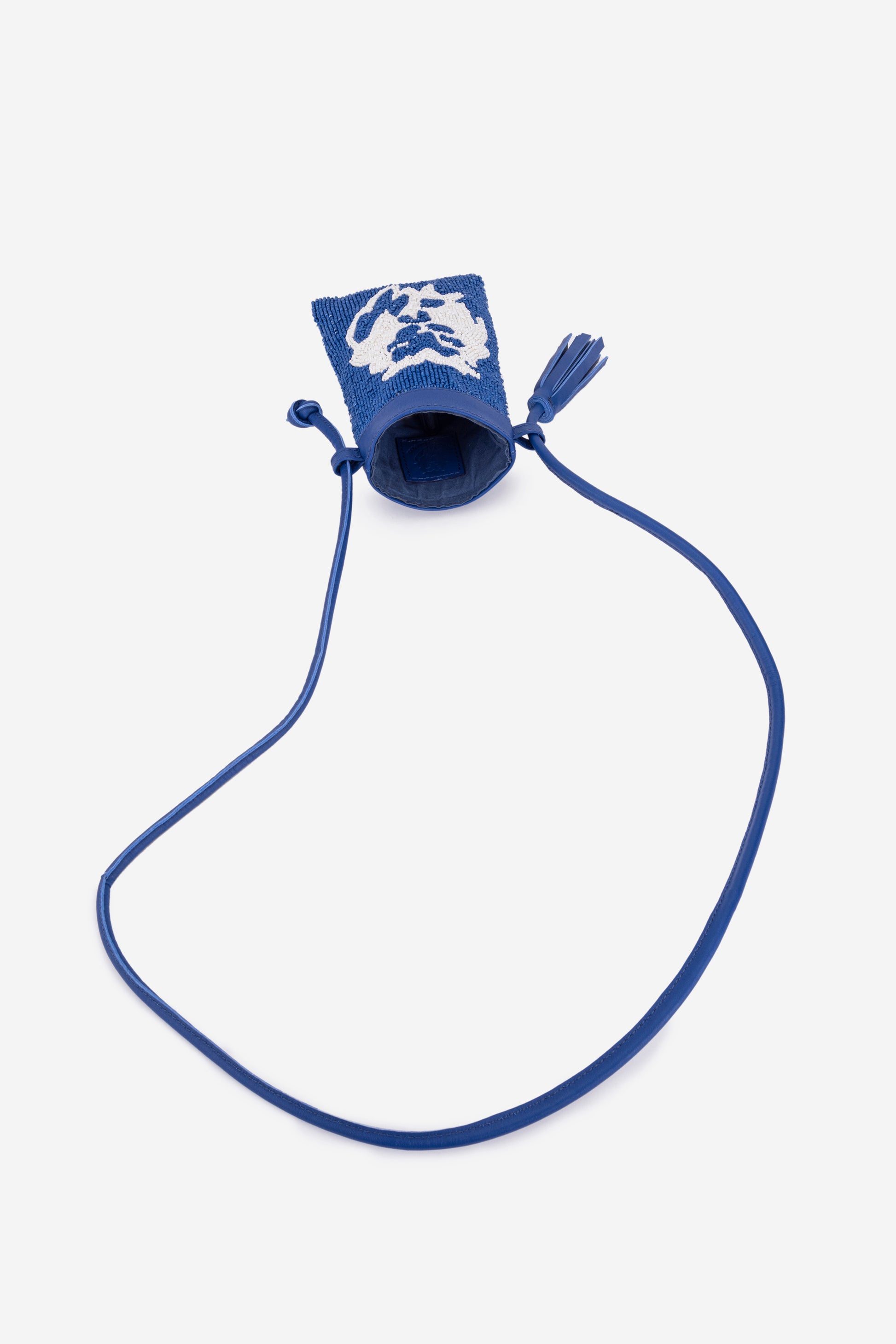 ECO-CONSCIOUS ELISA BLUE/WHITE SLING BAG ABELARDO DE MODA