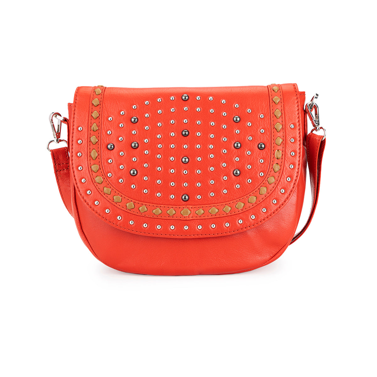 Abelardo Jewelled Red Sling Bag ABELARDO DE MODA