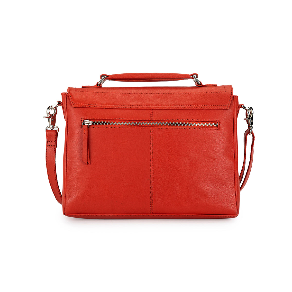 Abelardo Alexander Satchel Red Hand Bag ABELARDO DE MODA