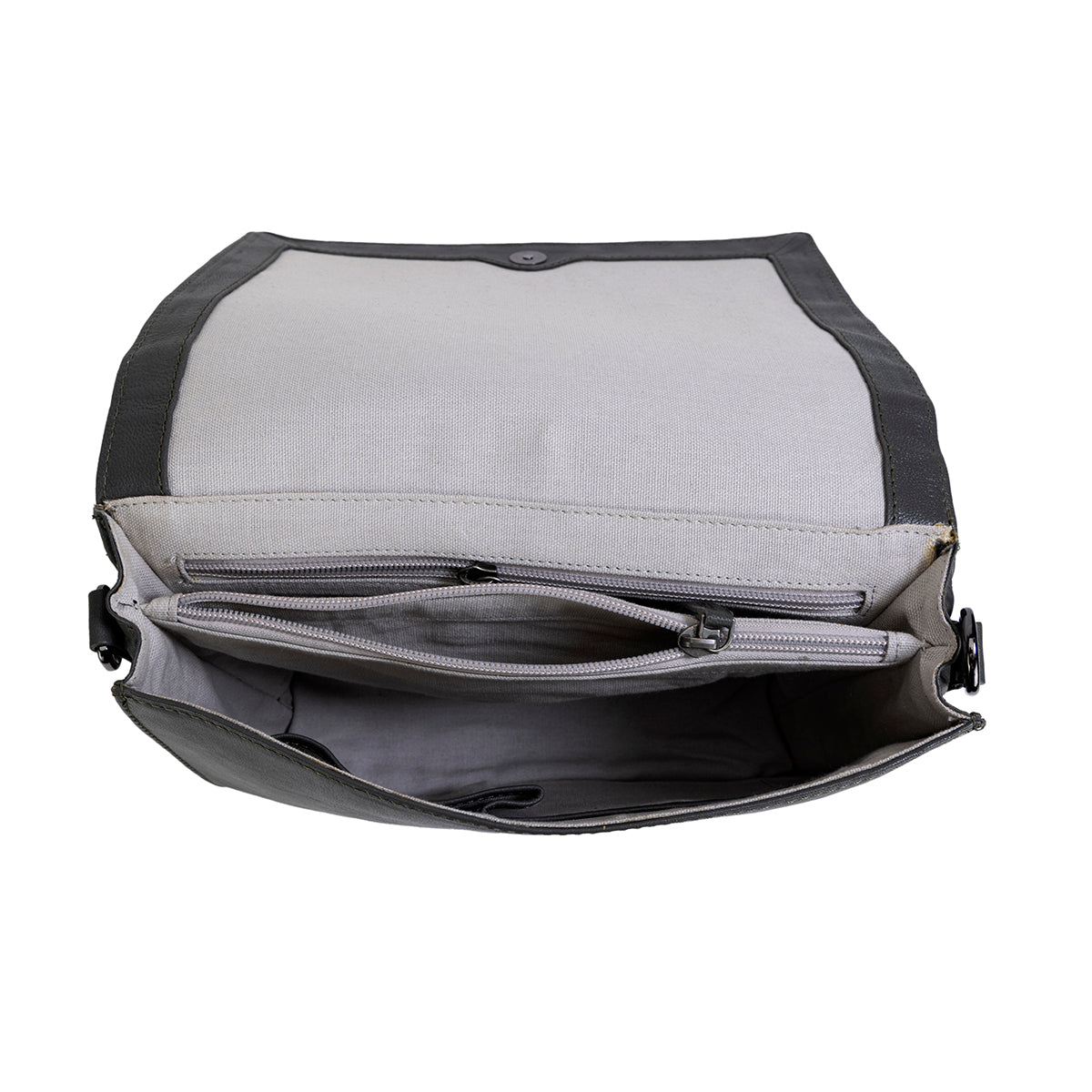 Abelardo Urban Grey Sling Bag With Detachable Strap ABELARDO DE MODA