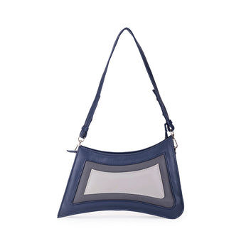 Abelardo Magma Asymmetrical Deep Blue Shoulder Bag ABELARDO DE MODA