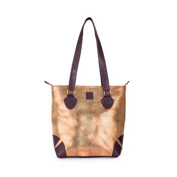 Abelardo Anchor Tailored Gold and Wine Tote Bag ABELARDO DE MODA