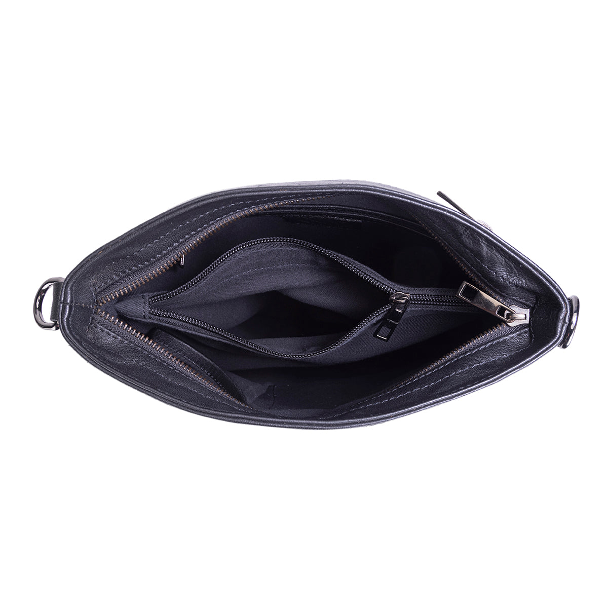 Abelardo Geometric Hand Woven Black/White Sling Bag ABELARDO DE MODA