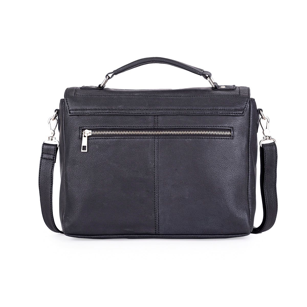 Abelardo Alexander Satchel Black Hand Bag ABELARDO DE MODA