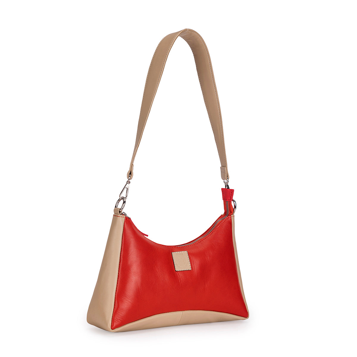 Abelardo Maria Red/Beige Hobo Bag ABELARDO DE MODA