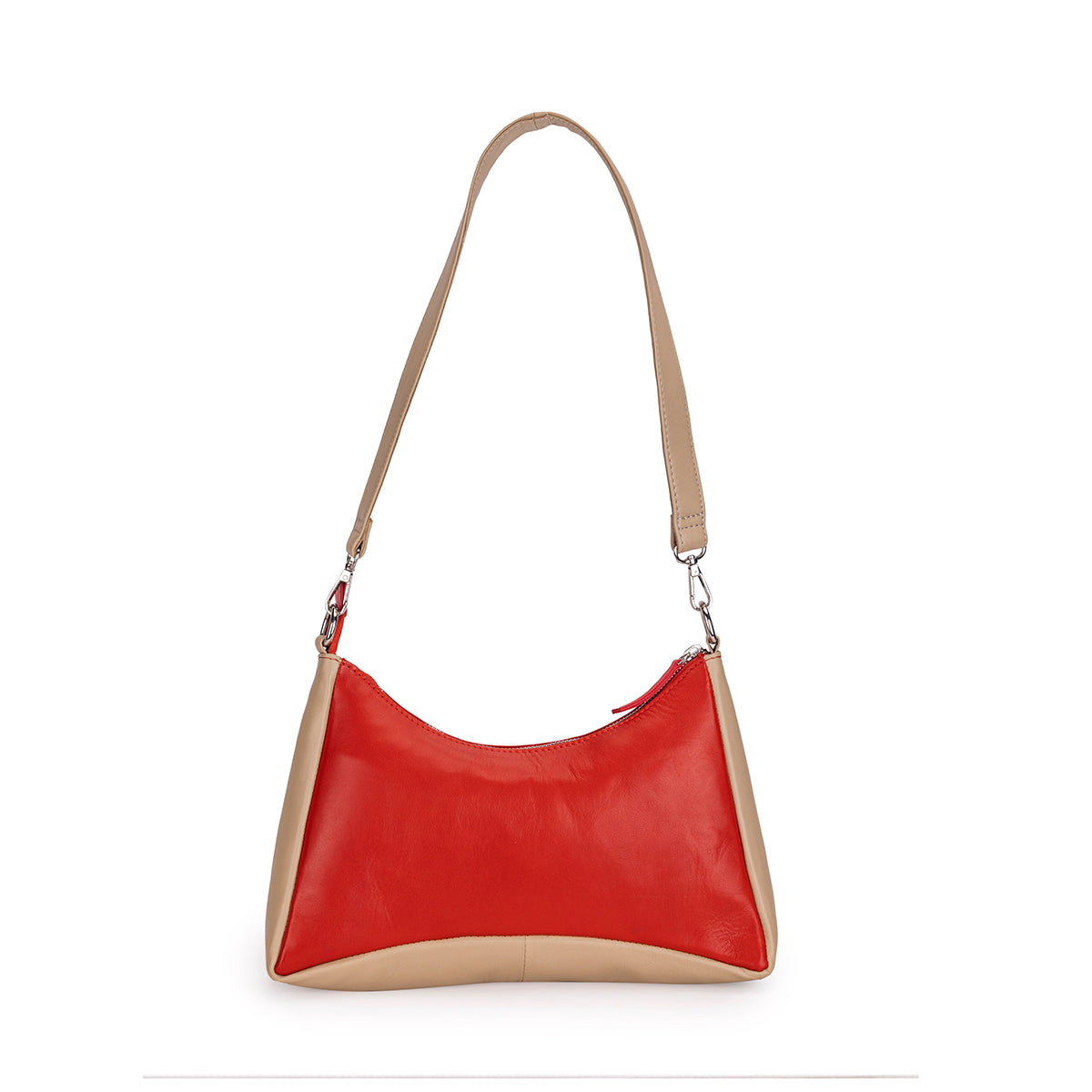 Abelardo Maria Red/Beige Hobo Bag ABELARDO DE MODA