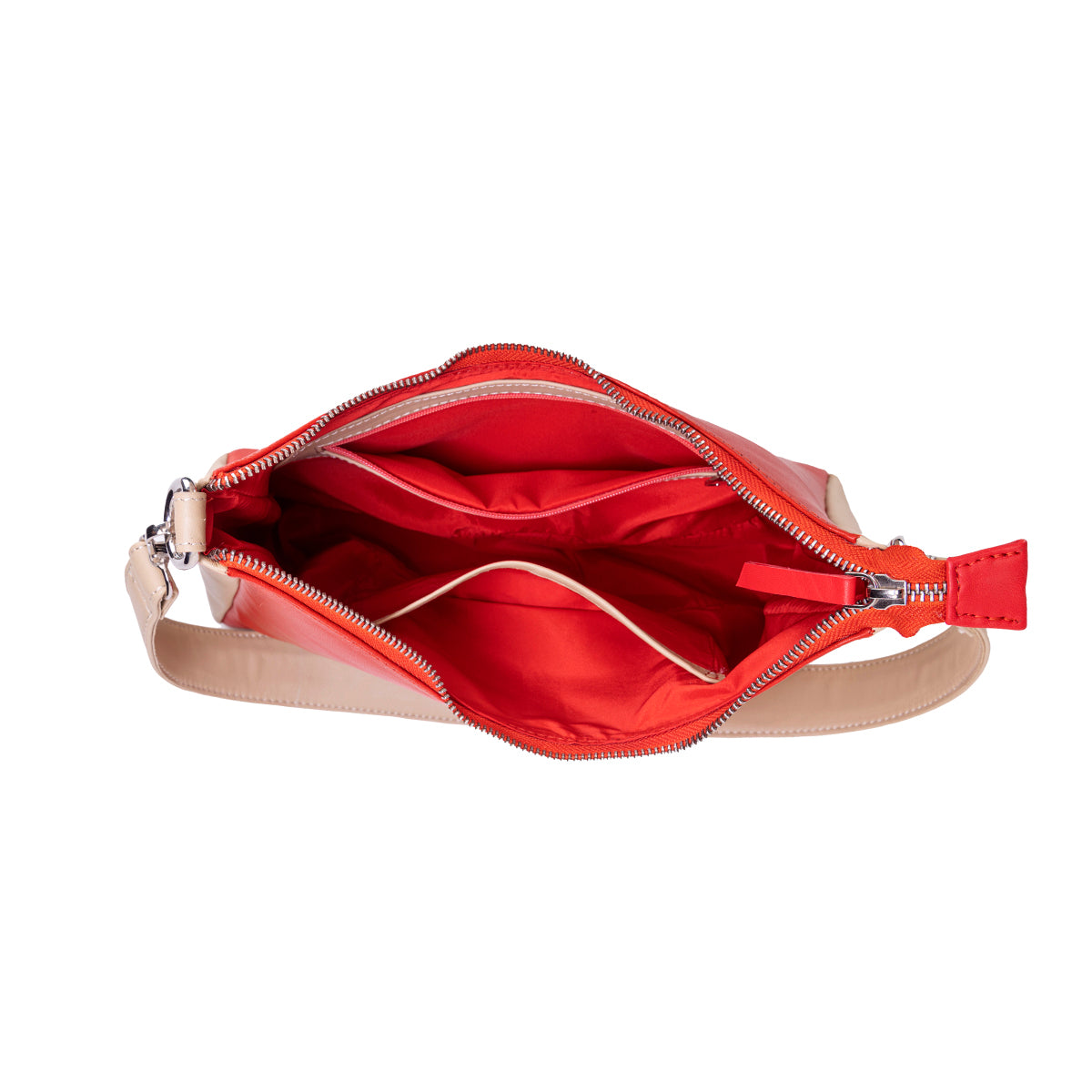 Abelardo Maria Red/Beige Hobo Bag ABELARDO DE MODA