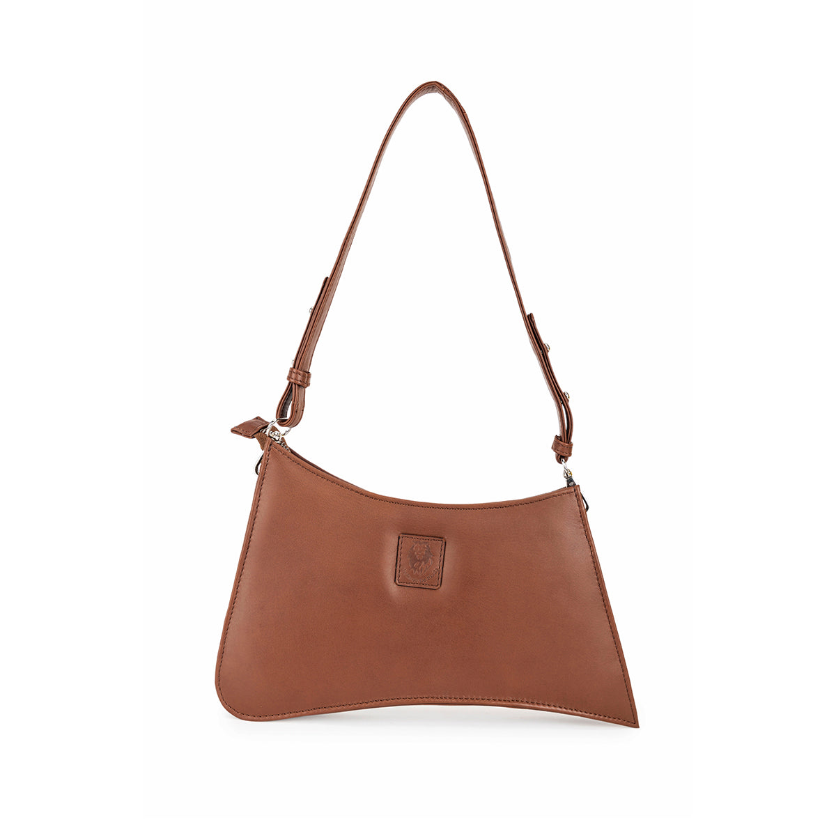 Abelardo Magma Asymmetrical Dark Brown Shoulder Bag ABELARDO DE MODA