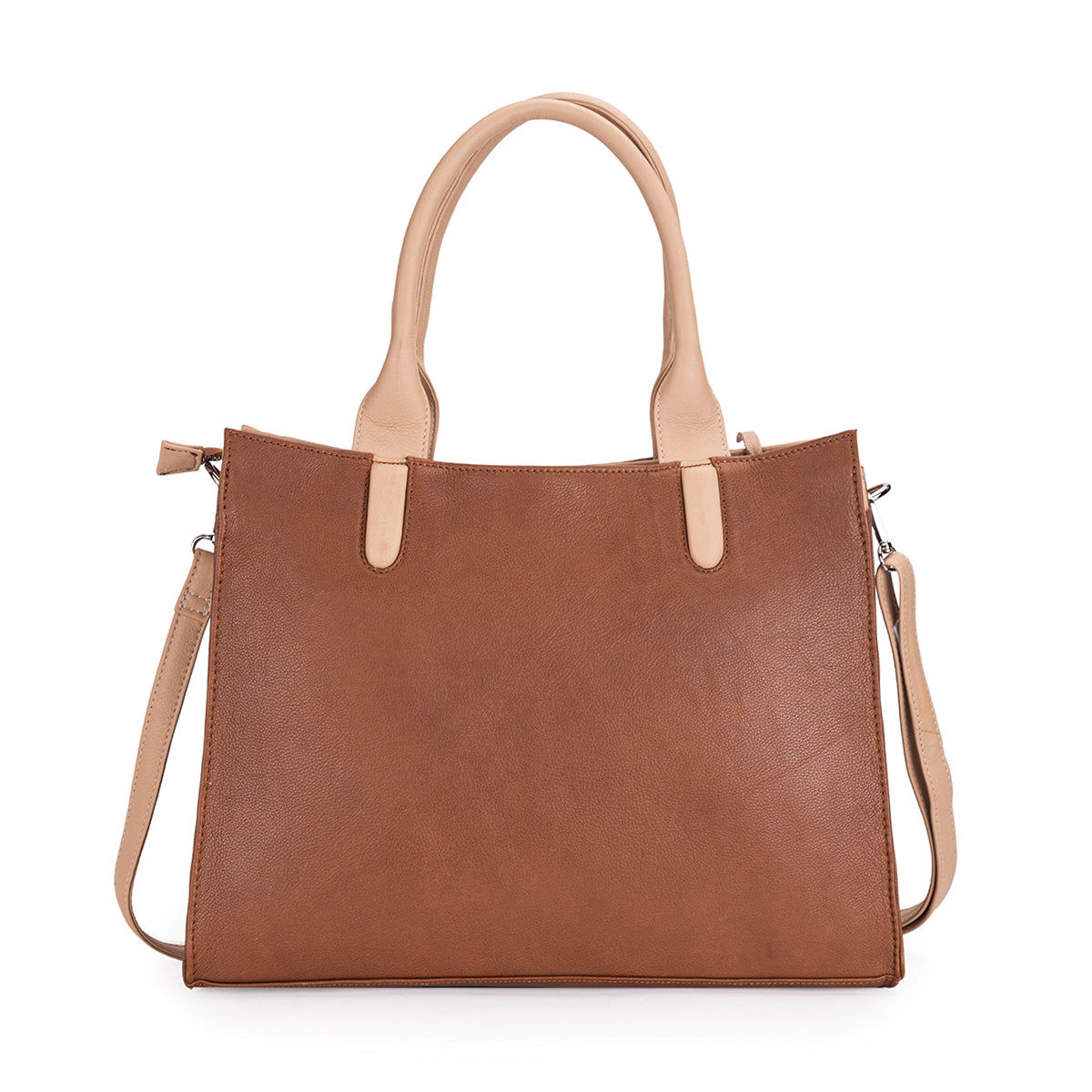 Abelardo Timeless Tan and Beige Tote Bag ABELARDO DE MODA