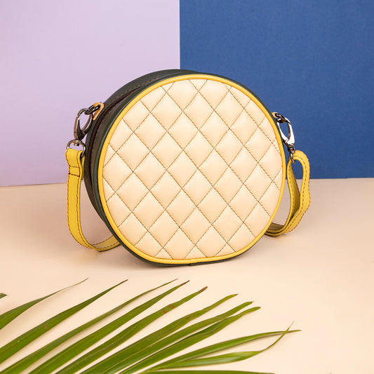 Abelardo Emily Cream/Black Sling Bag ABELARDO DE MODA