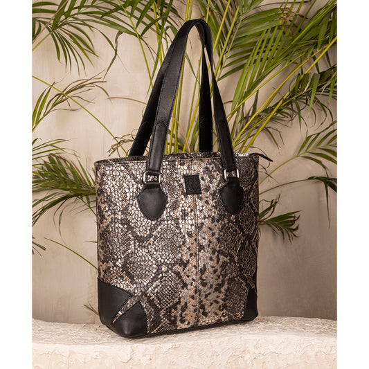 Abelardo Anchor Tailored Black Tote Bag ABELARDO DE MODA