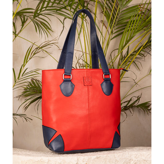 Abelardo Anchor Tailored Red and Blue Tote Bag ABELARDO DE MODA